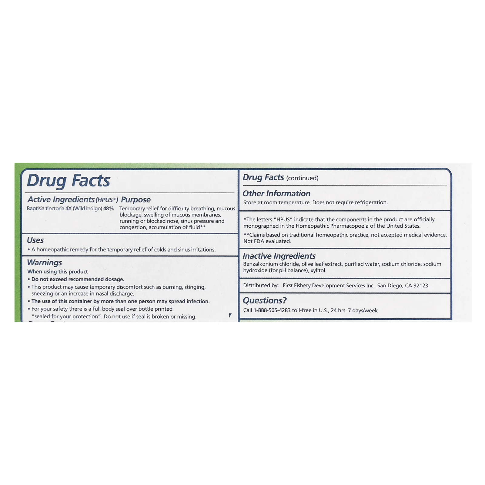 Seagate, Назальный спрей с листьями оливы, 1 жидкая унция (30 мл)