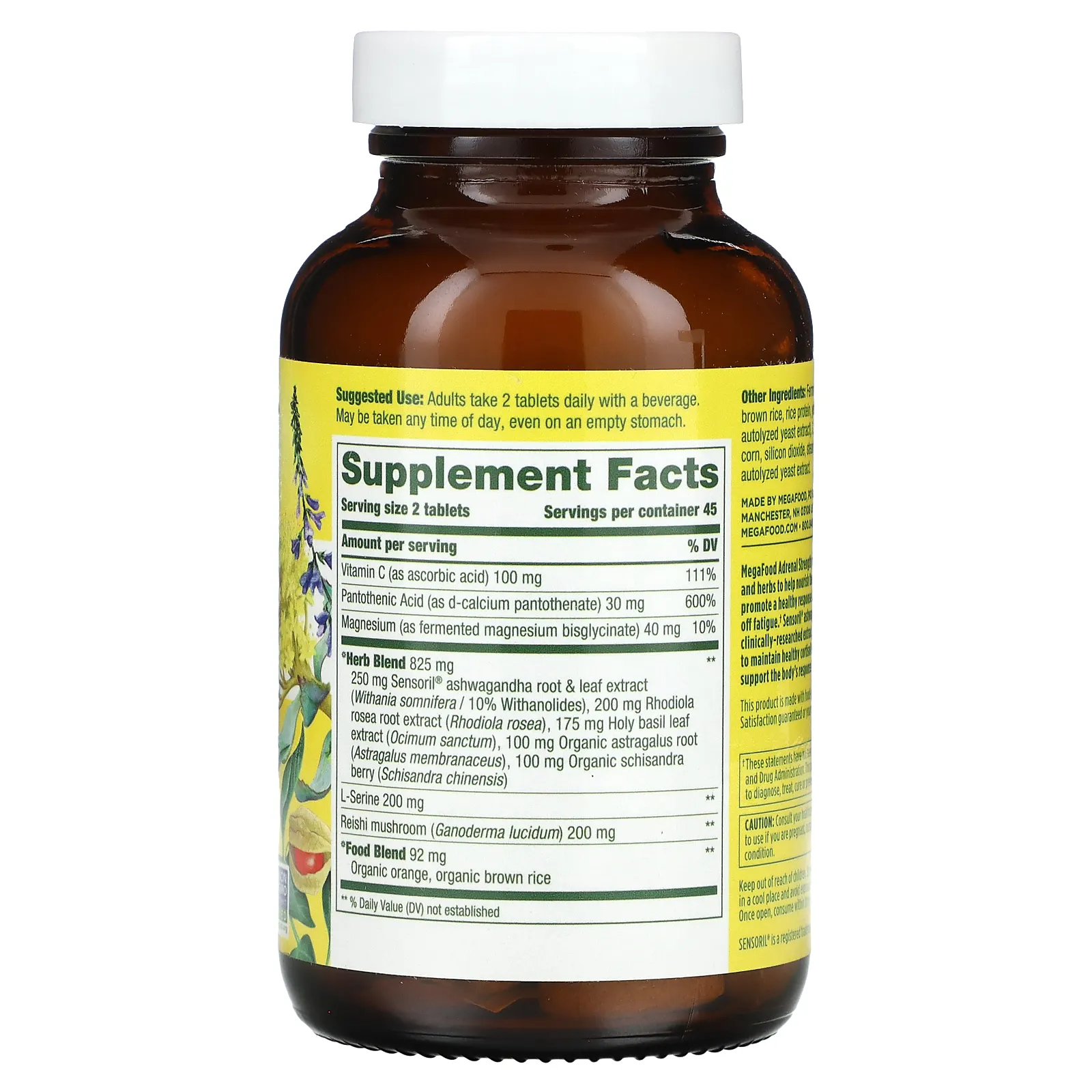 MegaFood, Adrenal Strength, 90 таблеток