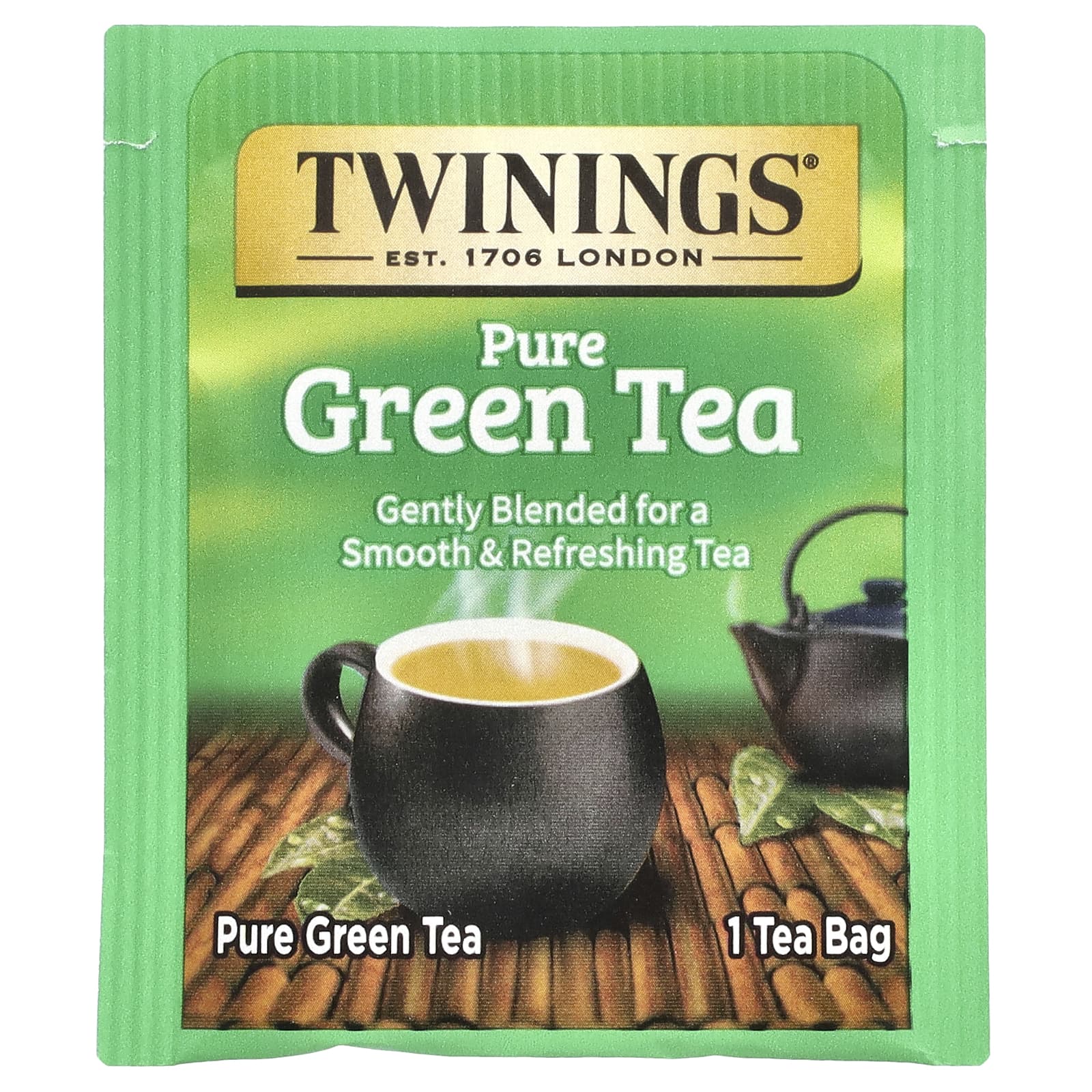 Twinings, Чистый зеленый чай, 25 чайных пакетиков, 50 г (1,76 унции)