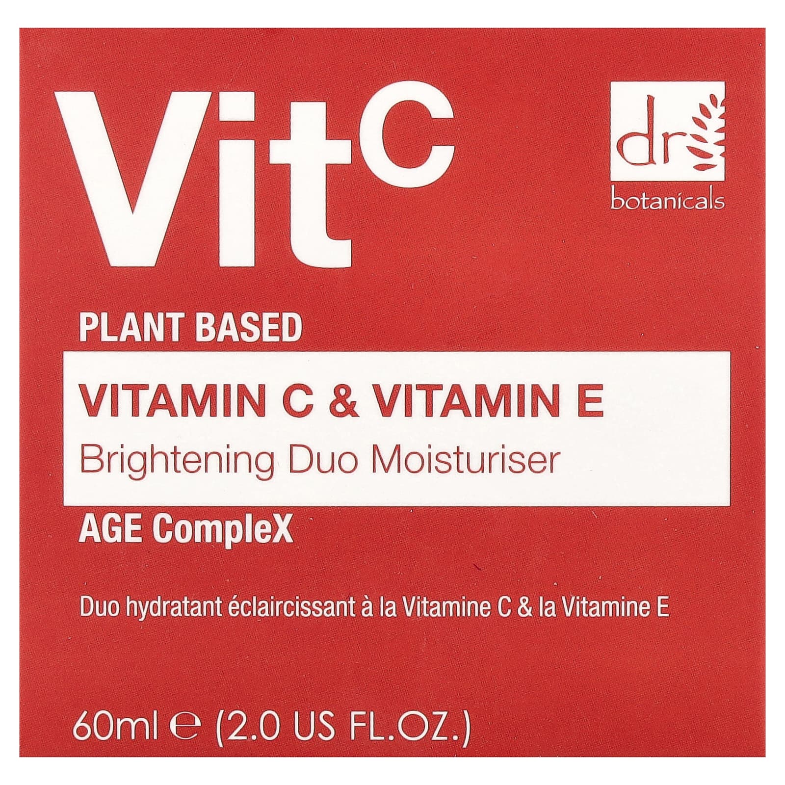 Dr. Botanicals, Витамин C и витамин E, осветляющее увлажняющее средство, 2 жидк. Унции (60 мл)