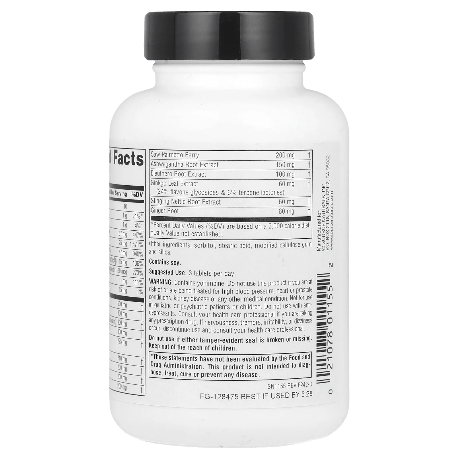 Source Naturals, Male Response ™, 45 таблеток