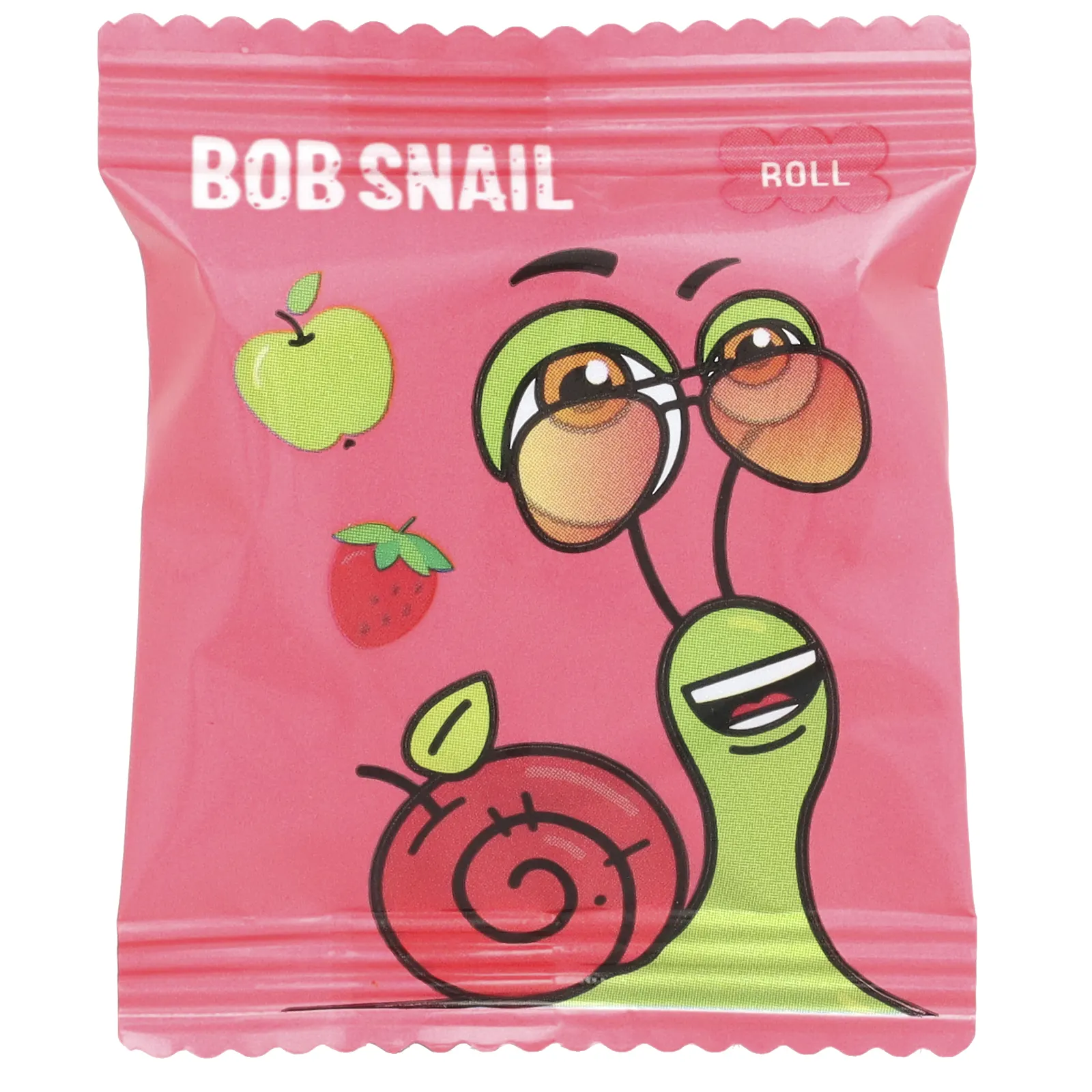 Bob Snail, Фруктовые рулеты, яблоко-клубника, 10 пакетиков по 10 г (0,35 унции)