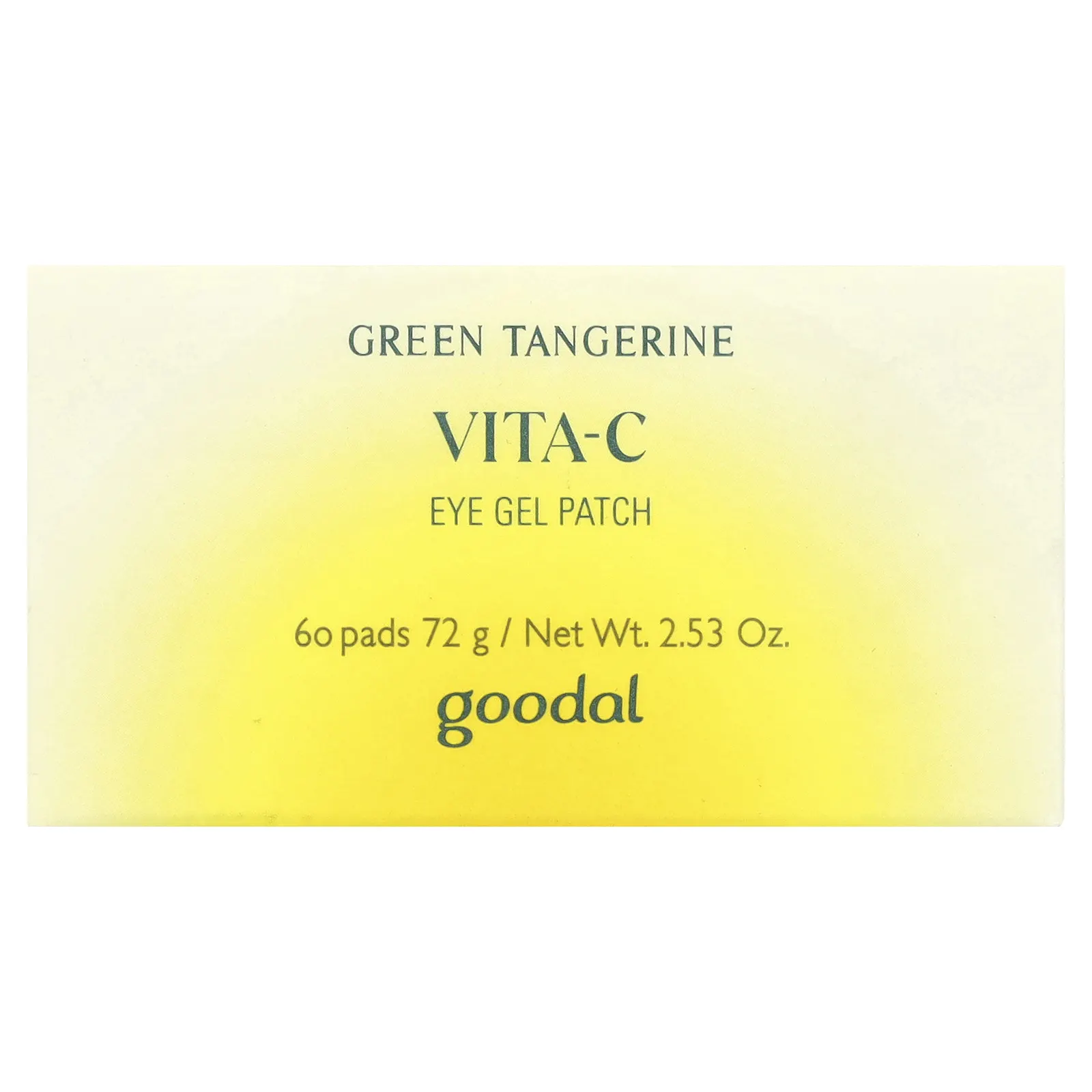 Goodal, Гелевые патчи для кожи вокруг глаз Green Tangerine Vita-C, 60 подушечек