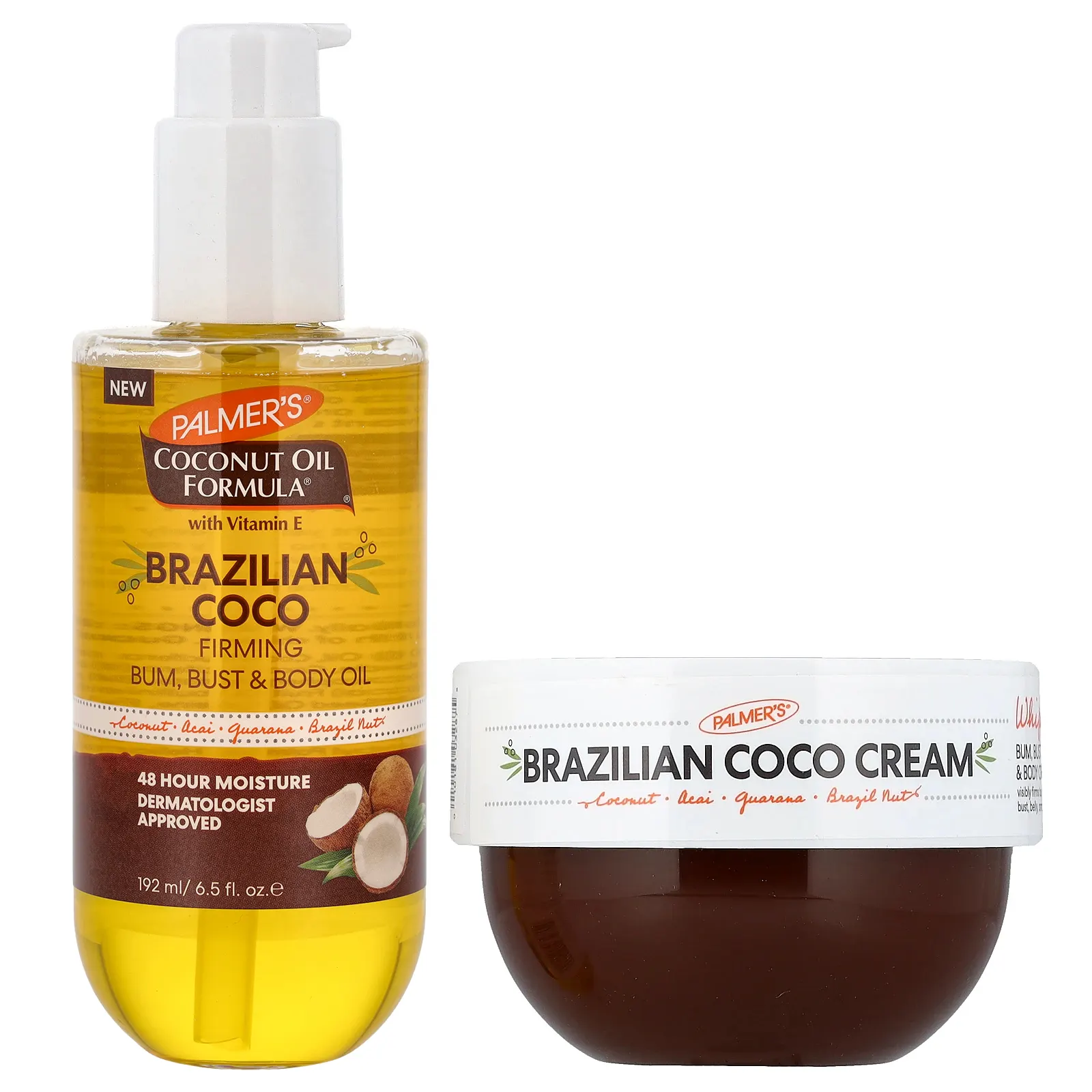 Palmer's, Hot Mama, набор для упругости кожи, 2 шт.