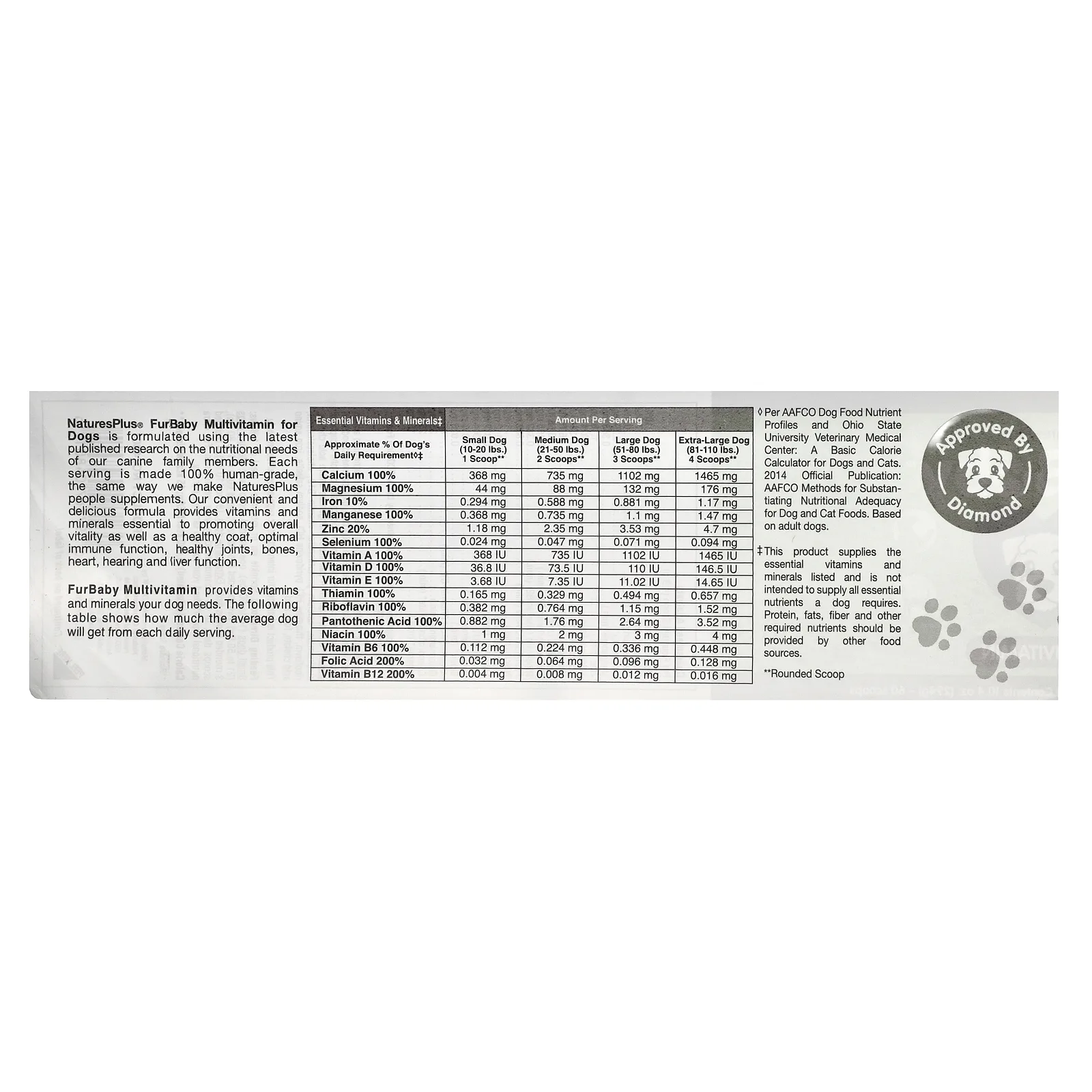 NaturesPlus, FurBaby, мультивитамины для собак, 294 г (10,4 унции)