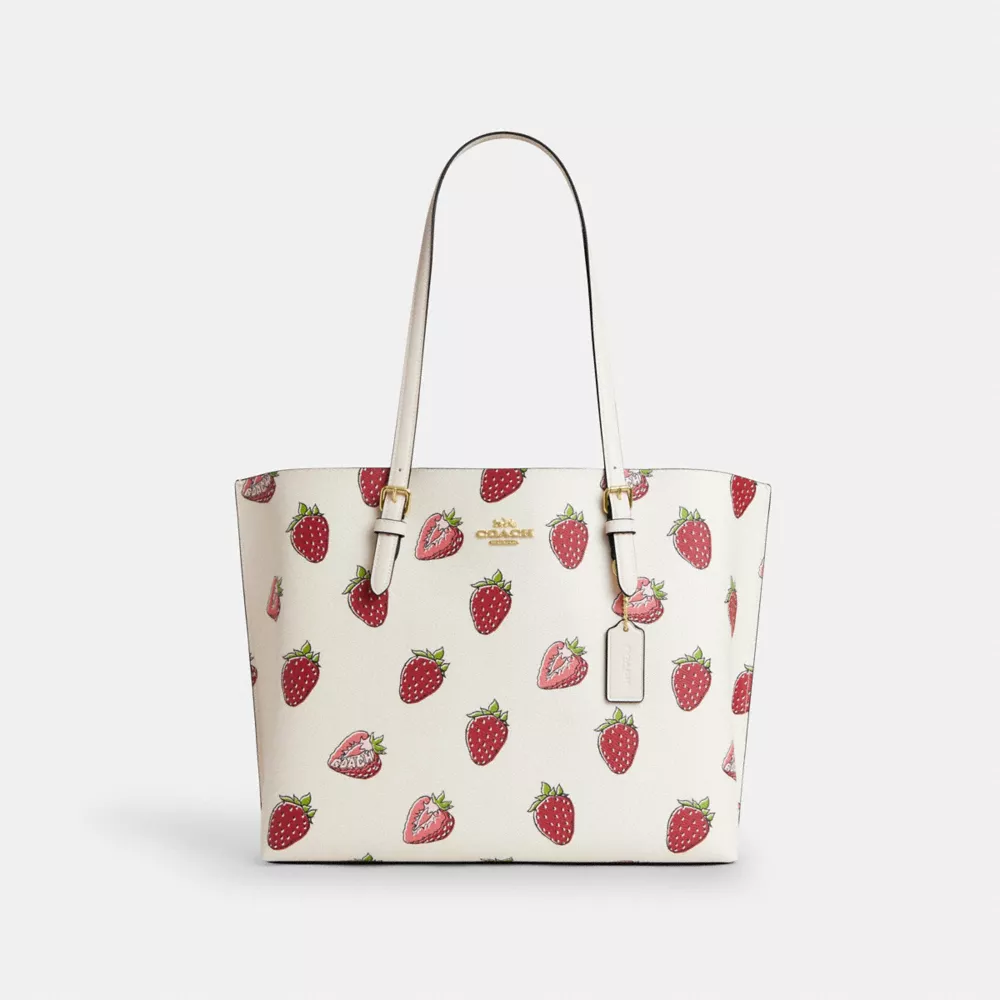 Сумка COACH Mollie Tote Bag With Strawberry Print