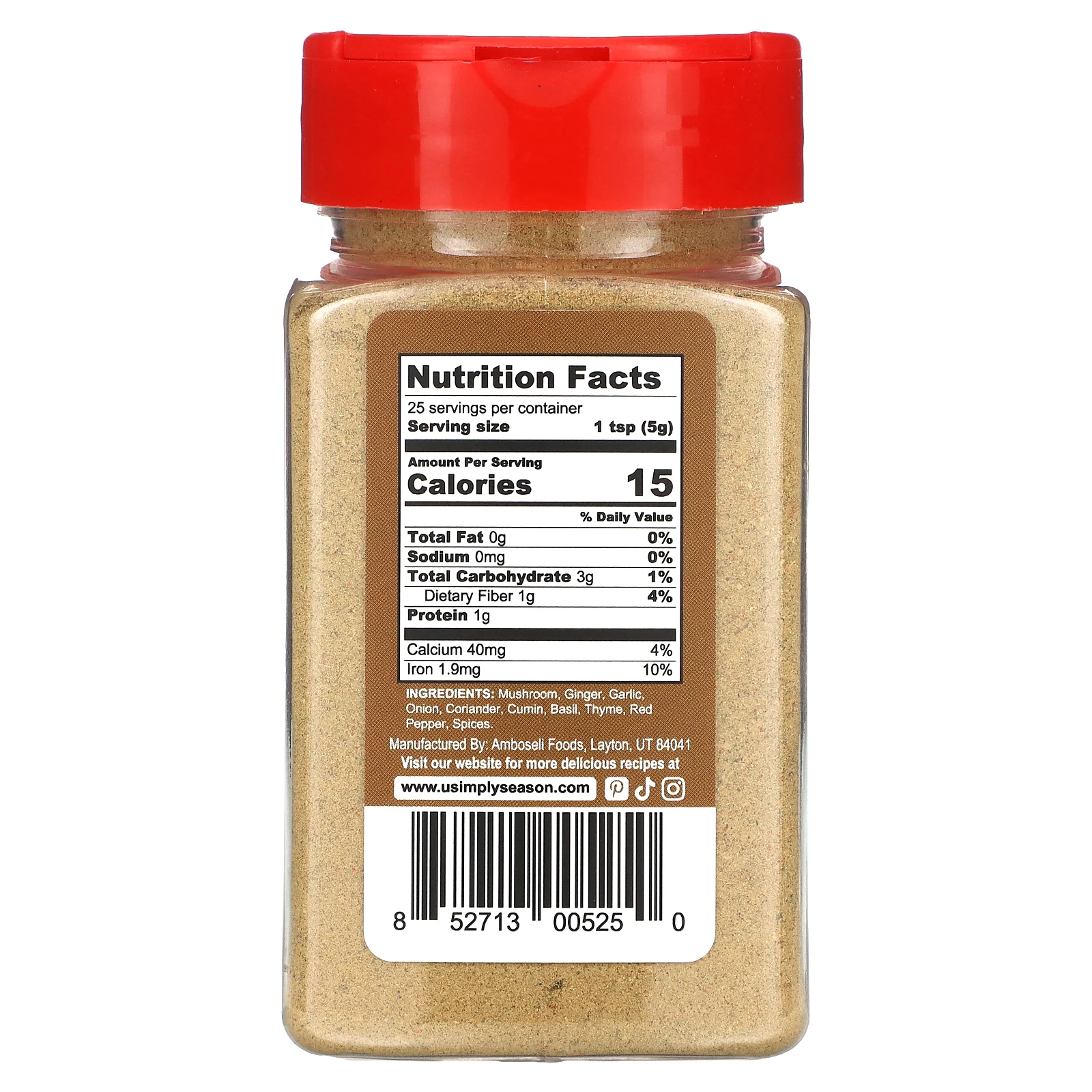 USimplySeason, Artisan Spice, смесь специй, приправа для супа, 136 г (4,8 унции)