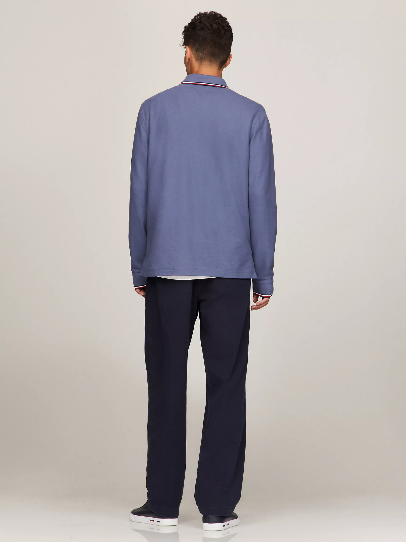 Мужское поло Tommy Hilfiger, Влагоотводящее поло Tommy с длинными рукавами