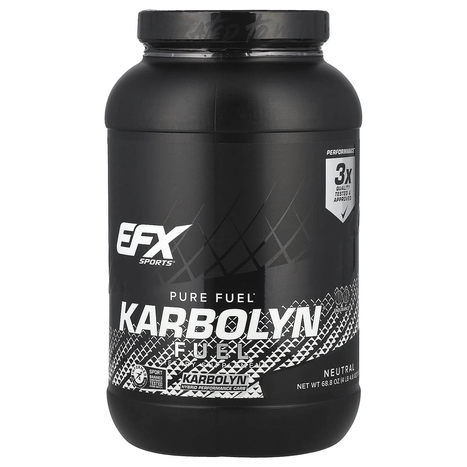 EFX Sports, Karbolyn Fuel, с нейтральным вкусом, 1950 г (4 фунта 4,8 унции)