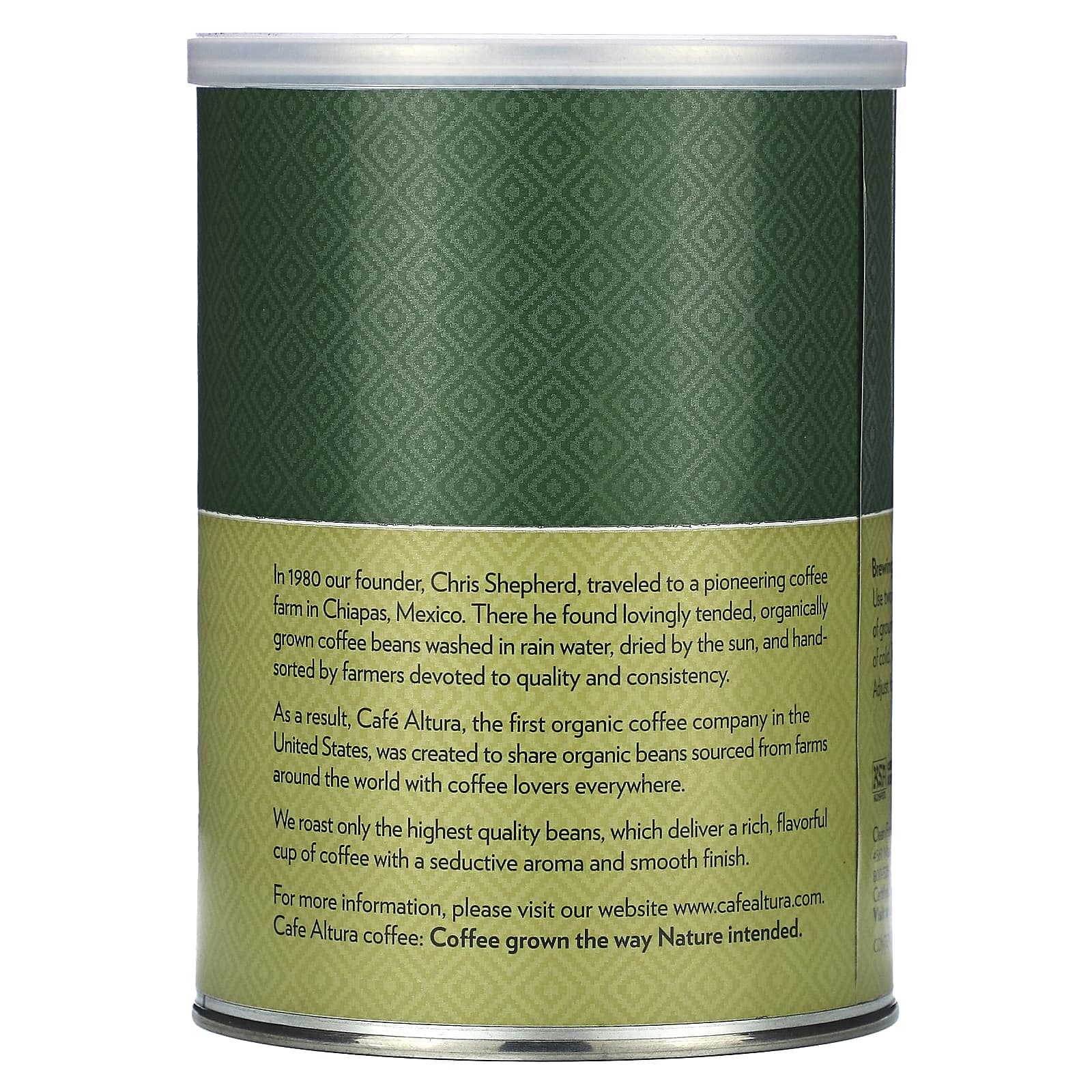 Cafe Altura, Органический кофе, средней обжарки, молотый, обычной обжарки, 340 г (12 унций)