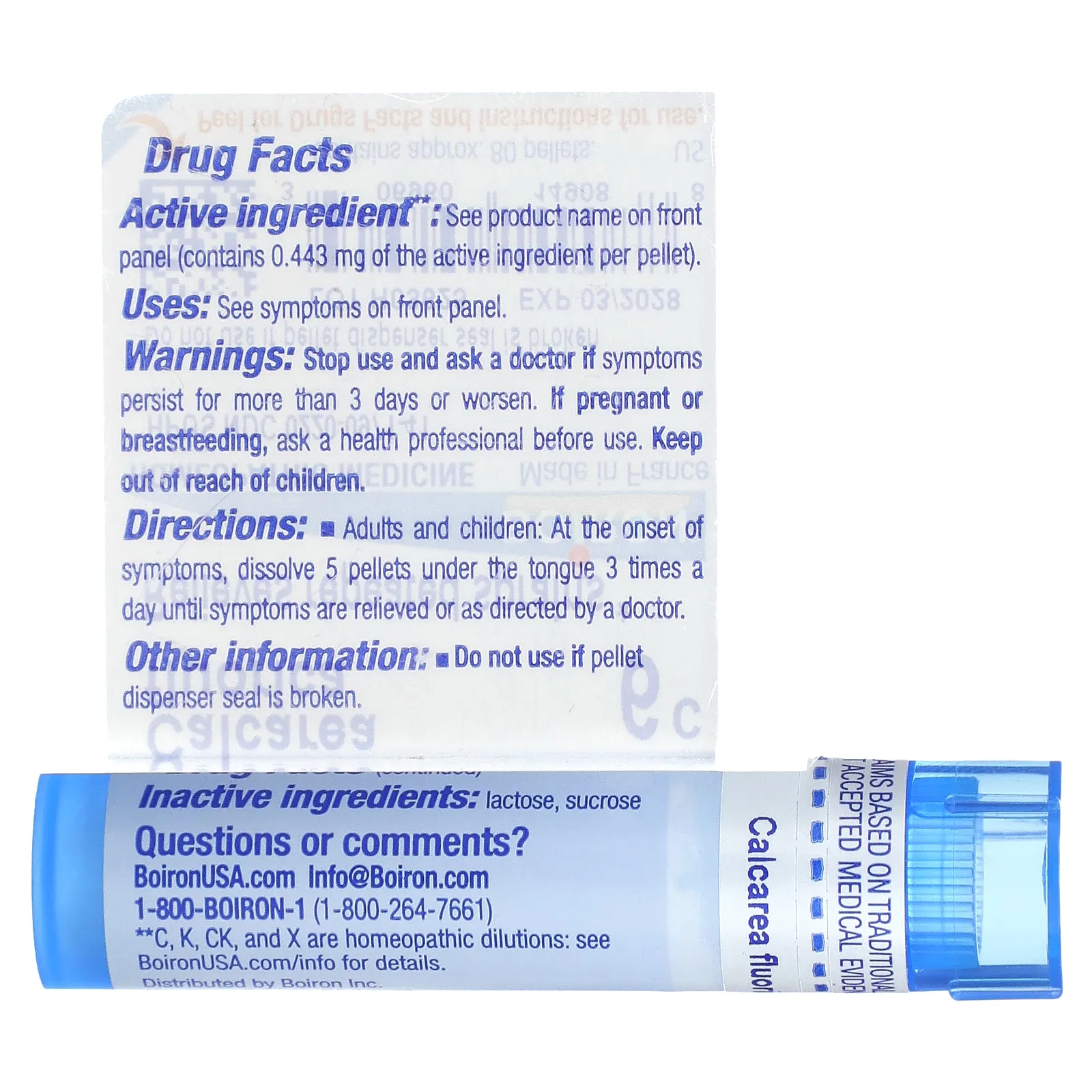 Boiron, Calcarea Fluorica, 6 ° C, прибл. 80 гранул