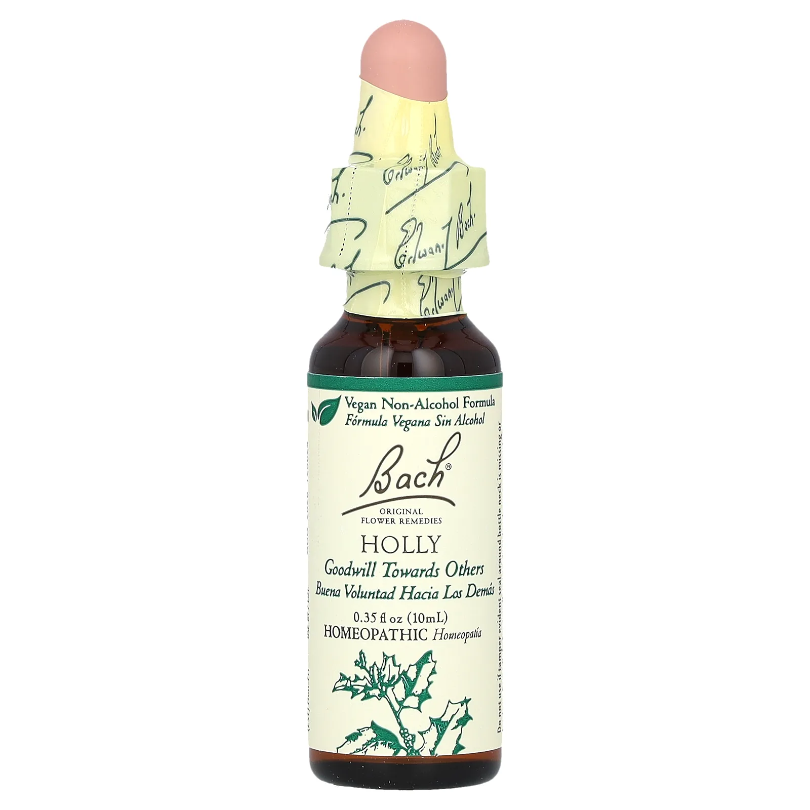Bach, Original Flower Remedies, падуб, 10 мл (0,35 жидк. унции)
