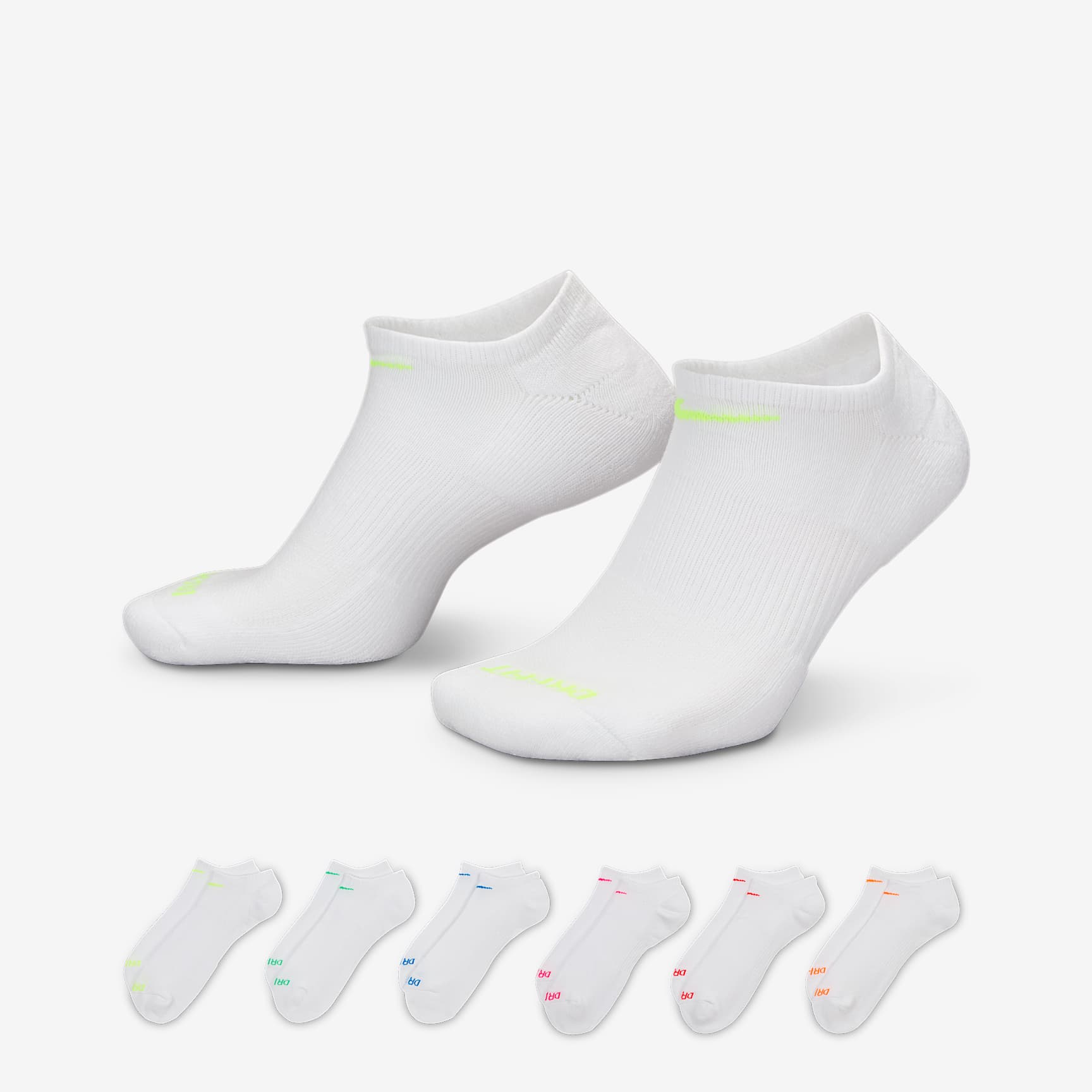 Nike Everyday Plus Cushioned Training No-Show Socks (6 Pairs)