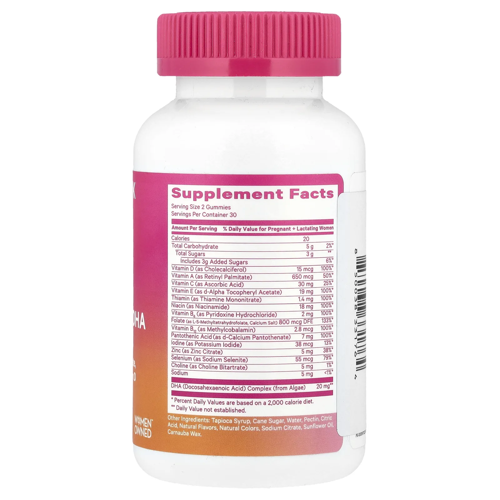 Pink Stork, Жевательные мармеладки премиального качества для беременных с ДГК, фруктовое ассорти, 60 жевательных таблеток