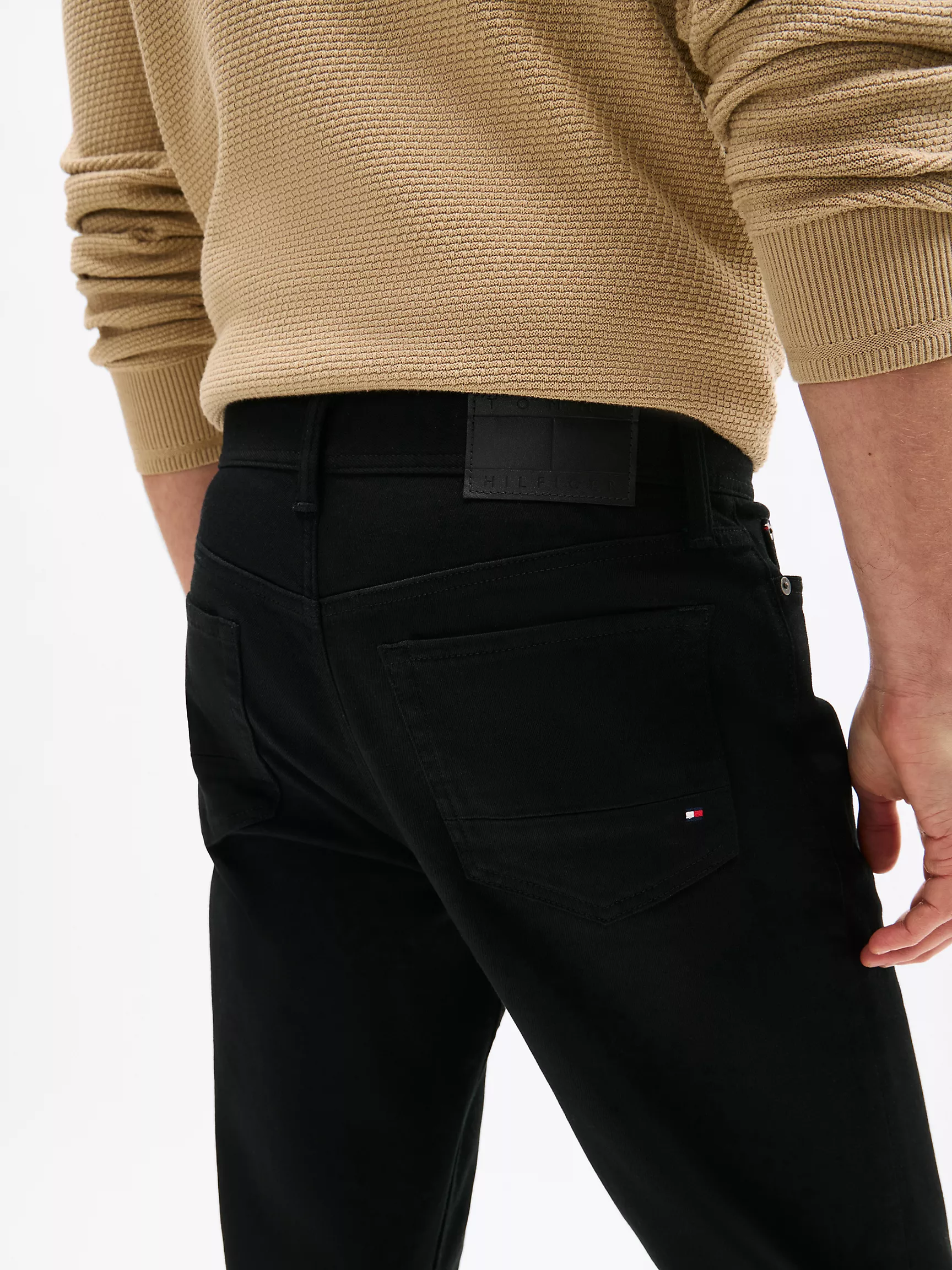 Мужские джинсы Tommy Hilfiger, Черные джинсы прямого кроя