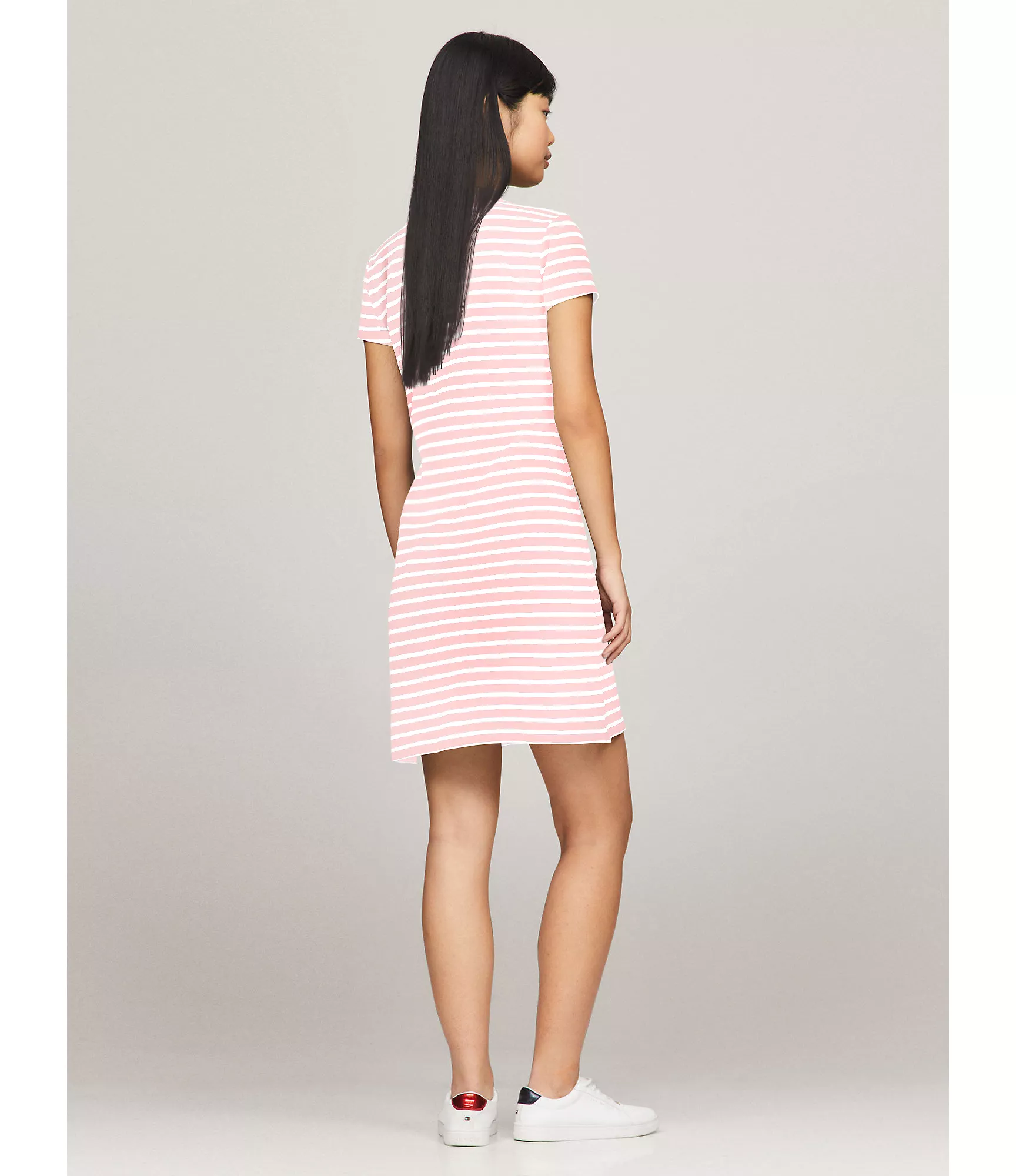 Женское платье Tommy Hilfiger, Приталенное полосатое эластичное платье-поло