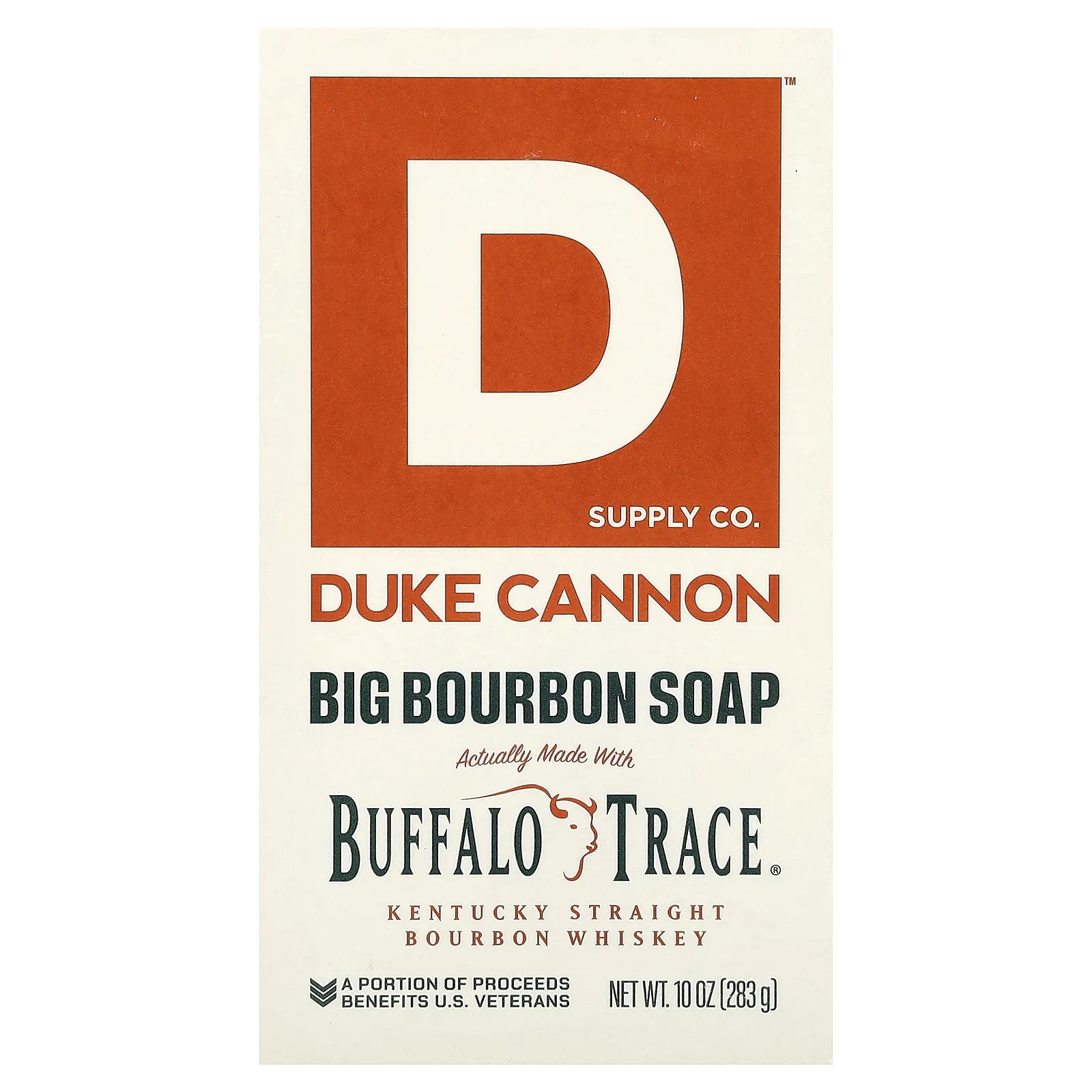 Duke Cannon Supply Co., кусковое мыло из бурбона, 283 г (10 унций)