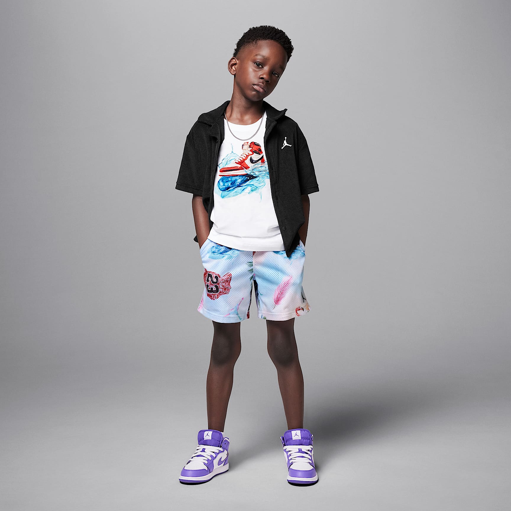Jordan Little Kids' AJ1 Wave T-Shirt