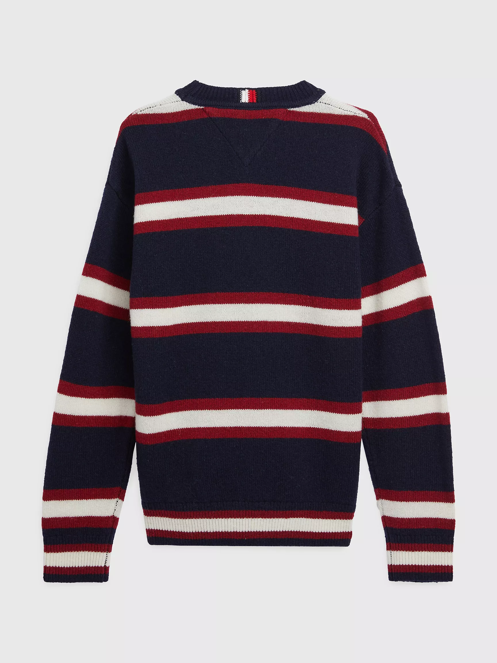 Свитер Tommy Hilfiger для мальчиков и девочек, Детский свитер в полоску с логотипом TH Monogram