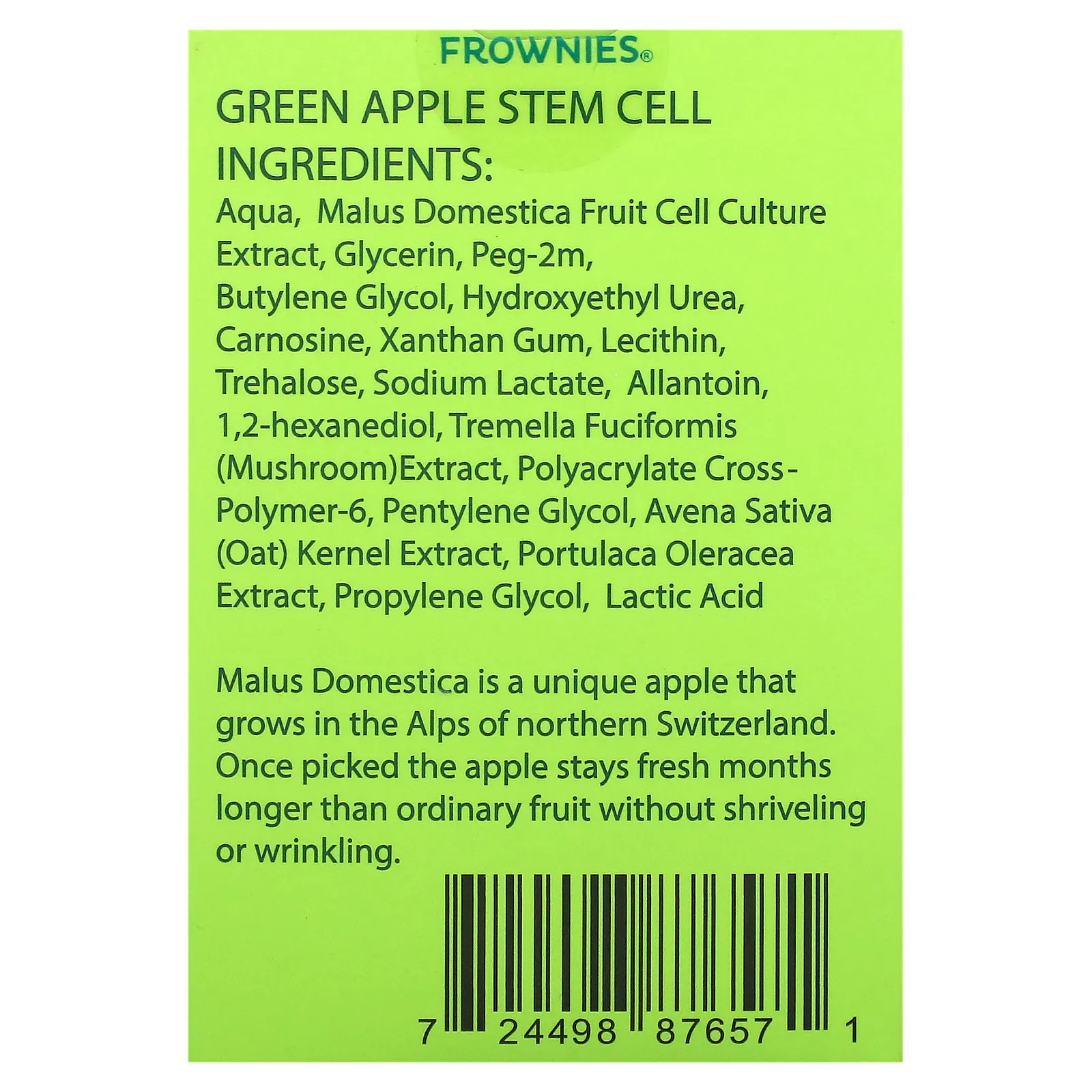 Frownies, сыворотка с яблоком, 15 ампул по 1 мл