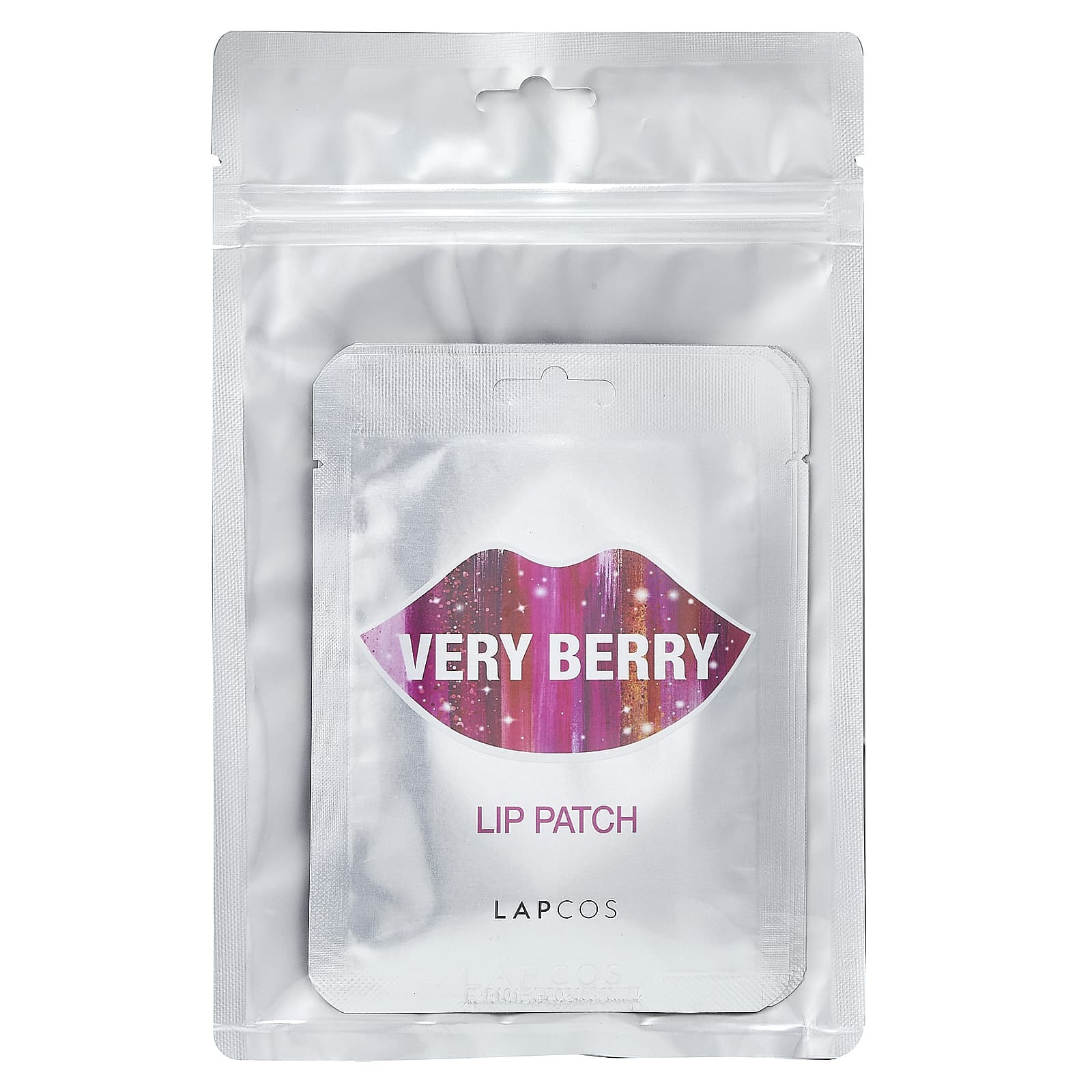 Lapcos, Патчи для губ, очень ягодные, 5 патчей по 0,1 унции каждый