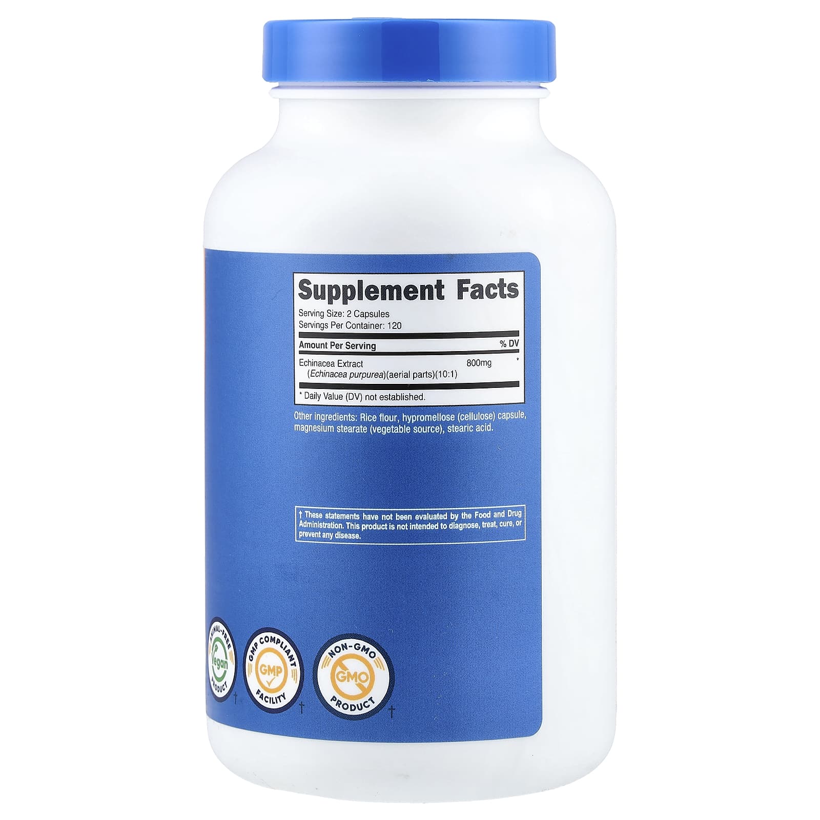 Nutricost, эхинацея, 240 капсул (400 мг в 1 капсуле)