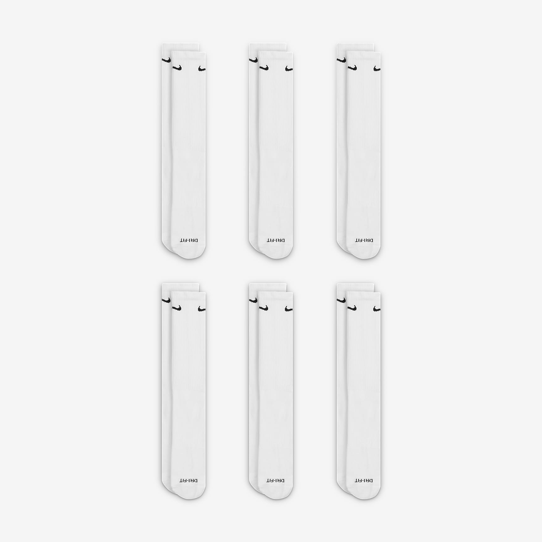 Nike Everyday Plus Cushioned Training Crew Socks (6 Pairs)