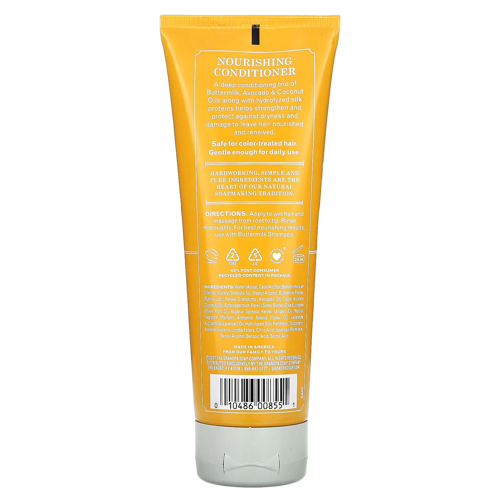 The Grandpa Soap Co., кондиционер с пахтой, питательный, для всех типов волос, 237 мл (8 жидк. унций)