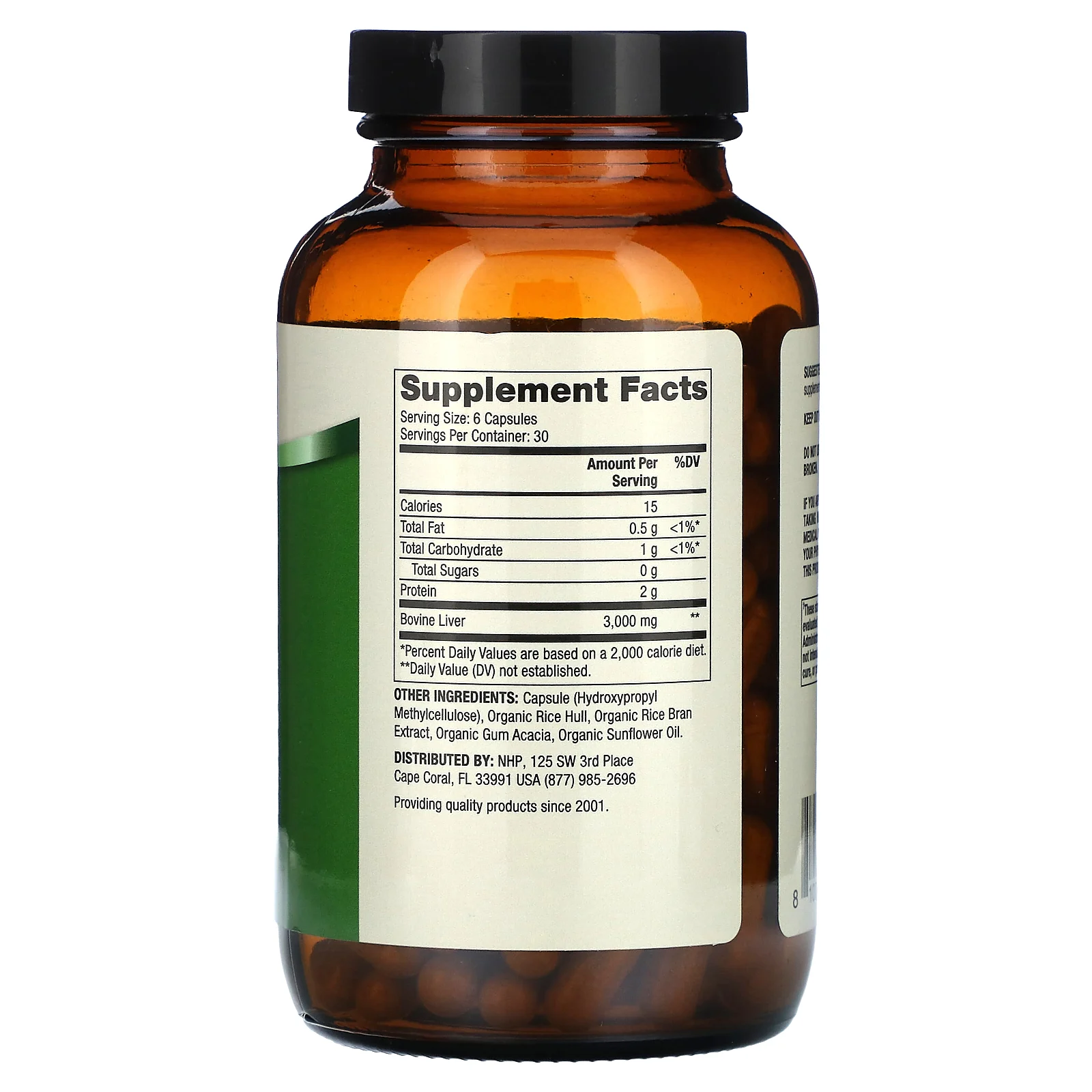 Dr. Mercola, говяжья печень травяного откорма, 500 мг, 180 капсул