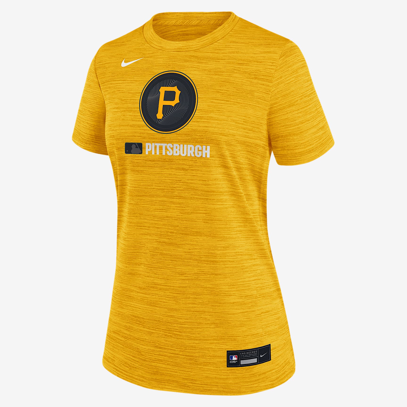 Pittsburgh Pirates Authentic Collection City Connect Velocity Women's Nike Dri-FIT MLB T-Shirt