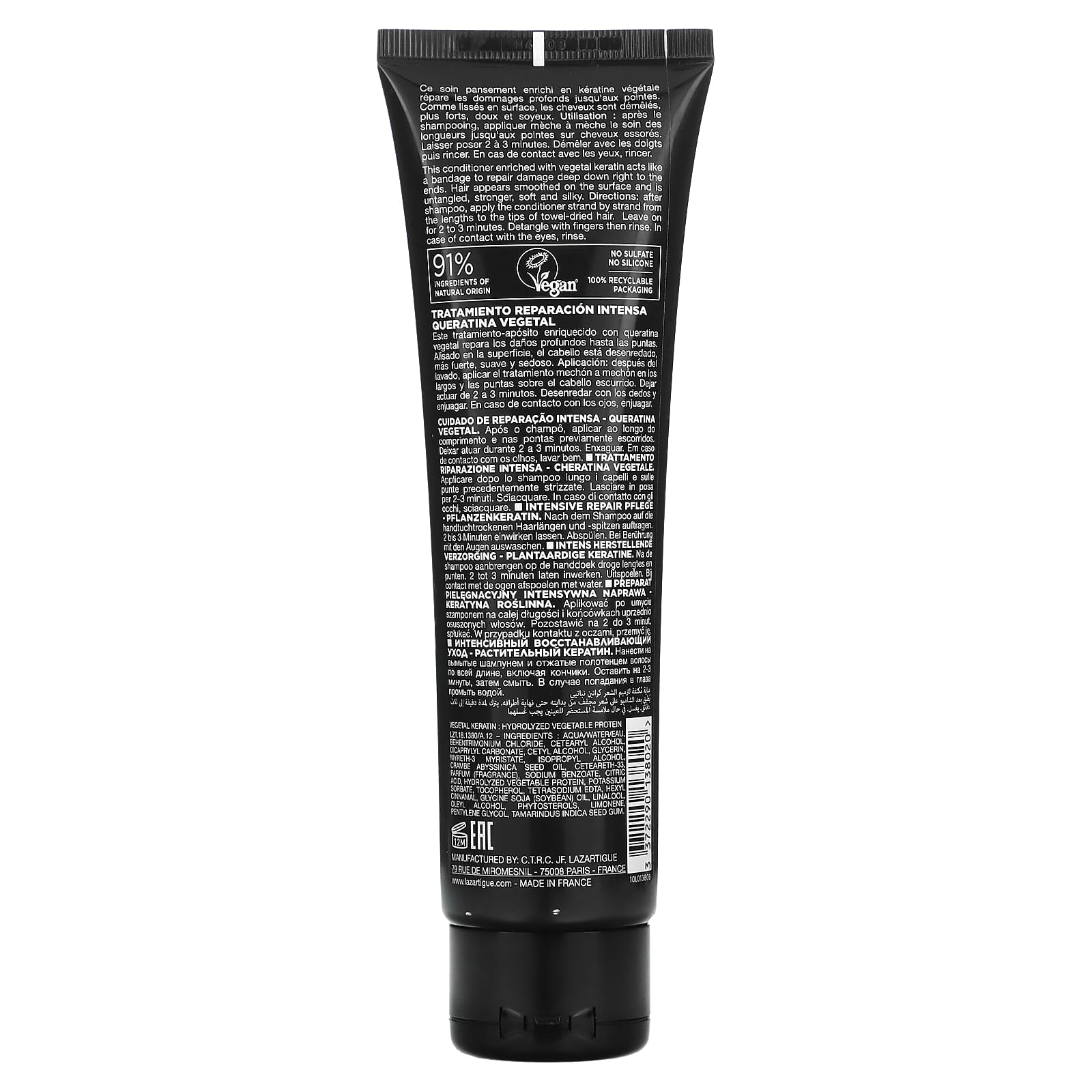 Lazartigue, Repair, интенсивное восстановление, кондиционер, для поврежденных и чувствительных волос, 150 мл (5,1 жидк. унции)