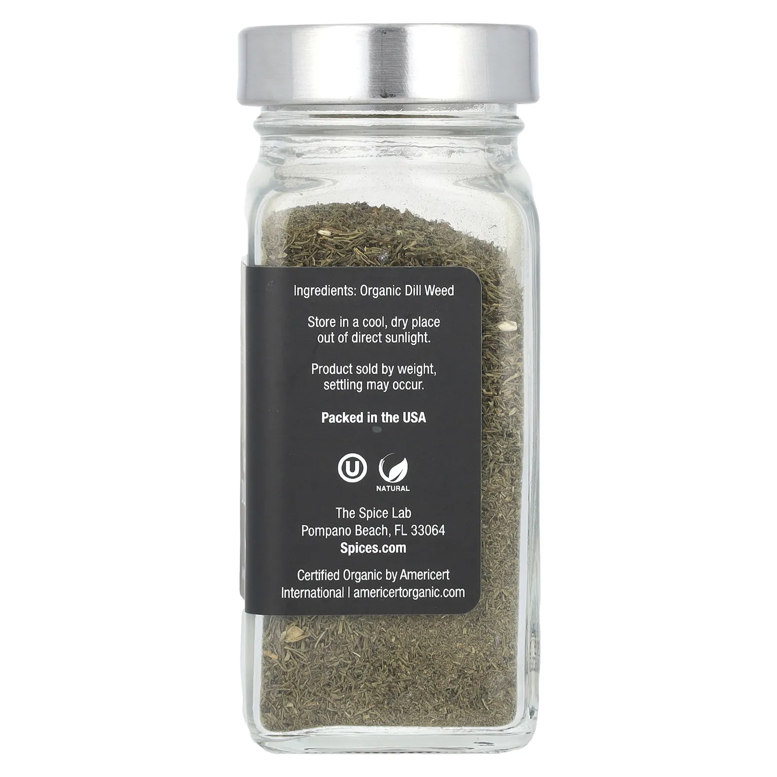 The Spice Lab, органические цельные травы укропа, 17 г (0,6 унции)