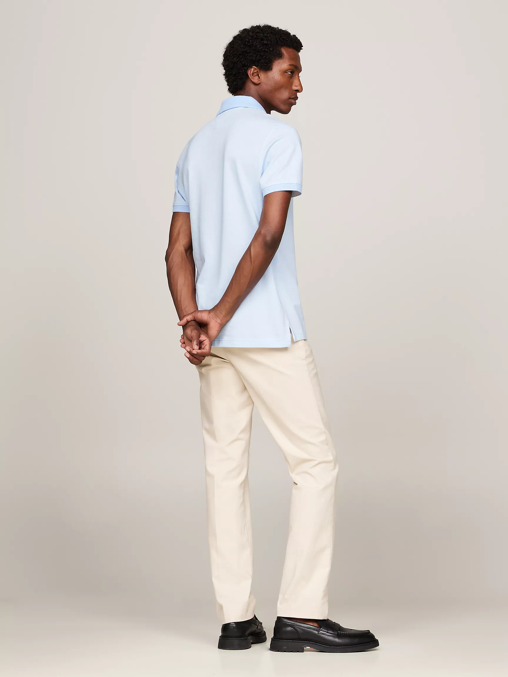 Мужское поло Tommy Hilfiger, Двухцветное поло стандартного кроя