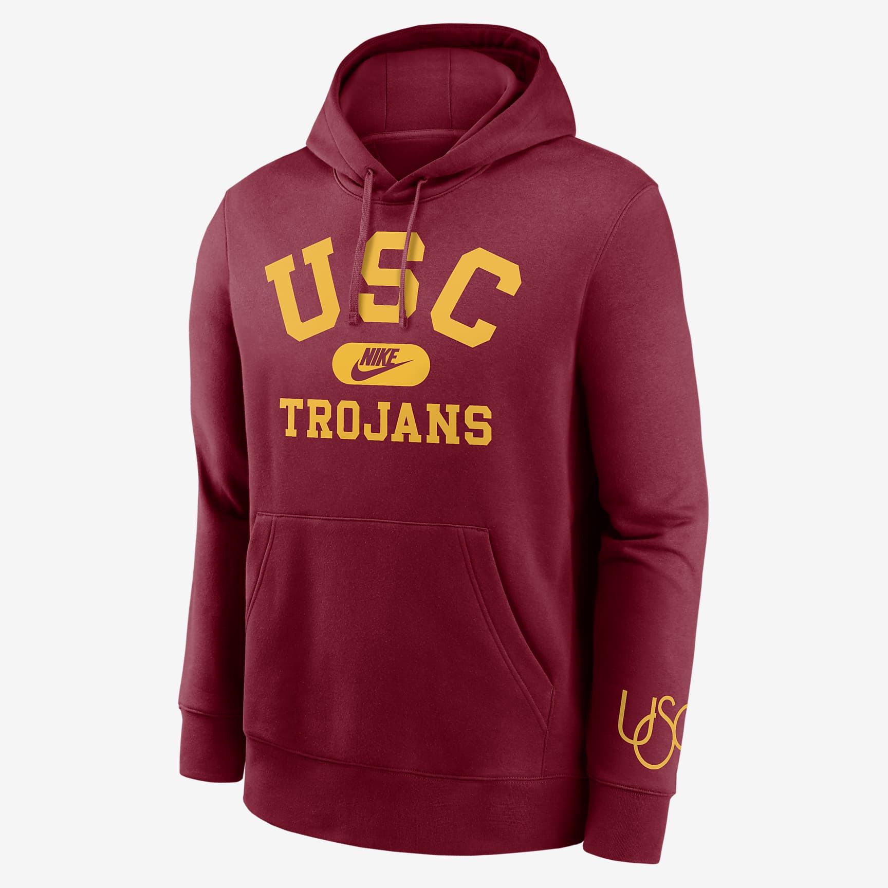 USC Trojans Legacy Club Foundational Men's Nike College Pullover Hoodie