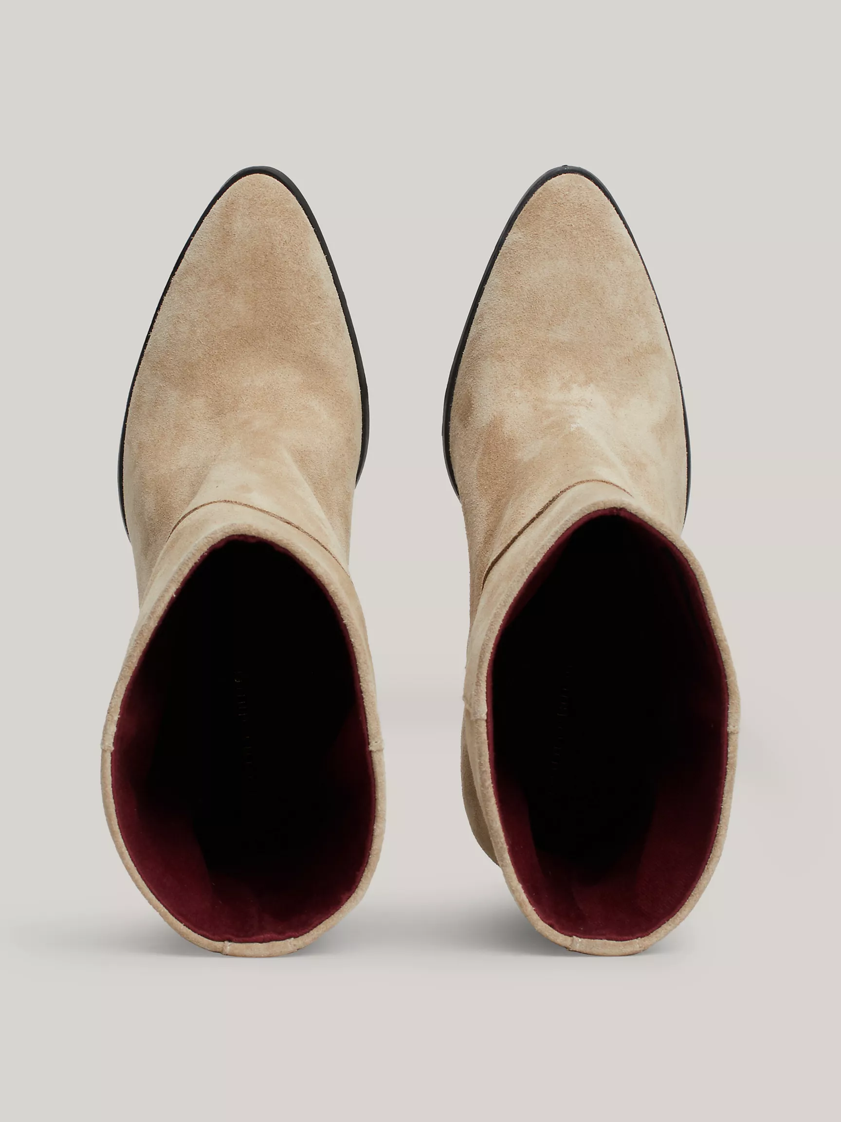 Женские ботинки Tommy Hilfiger, Замшевые ковбойские сапоги с монограммой