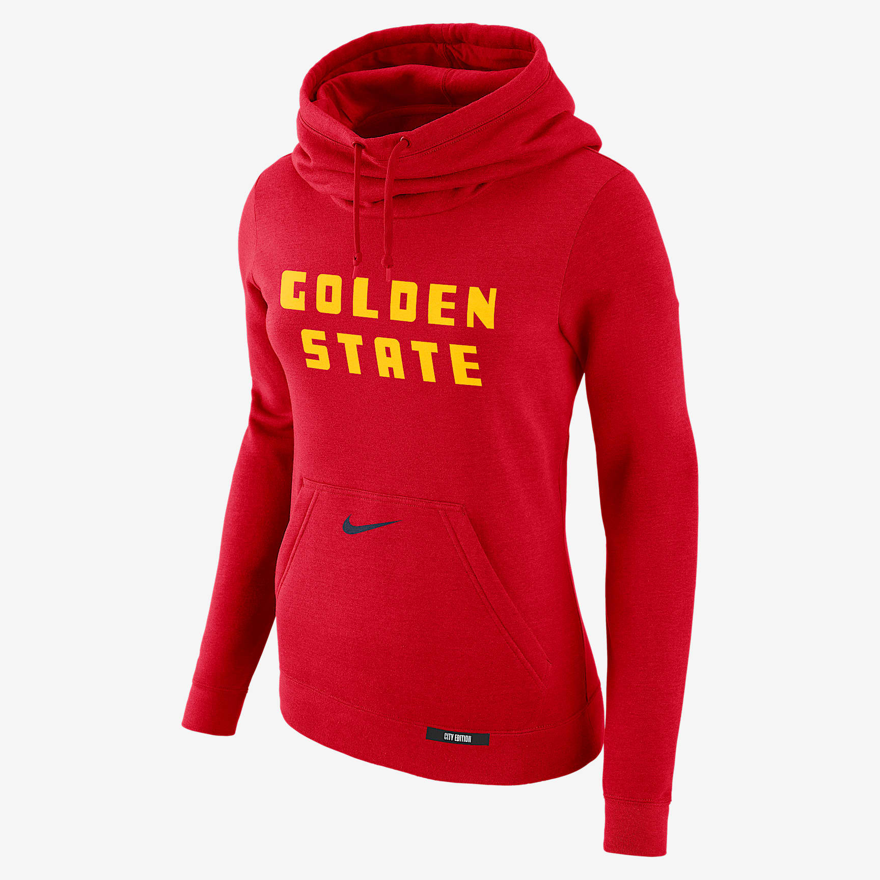 Golden State Warriors Club City Edition Women's Nike NBA Fleece Funnel-Neck Hoodie