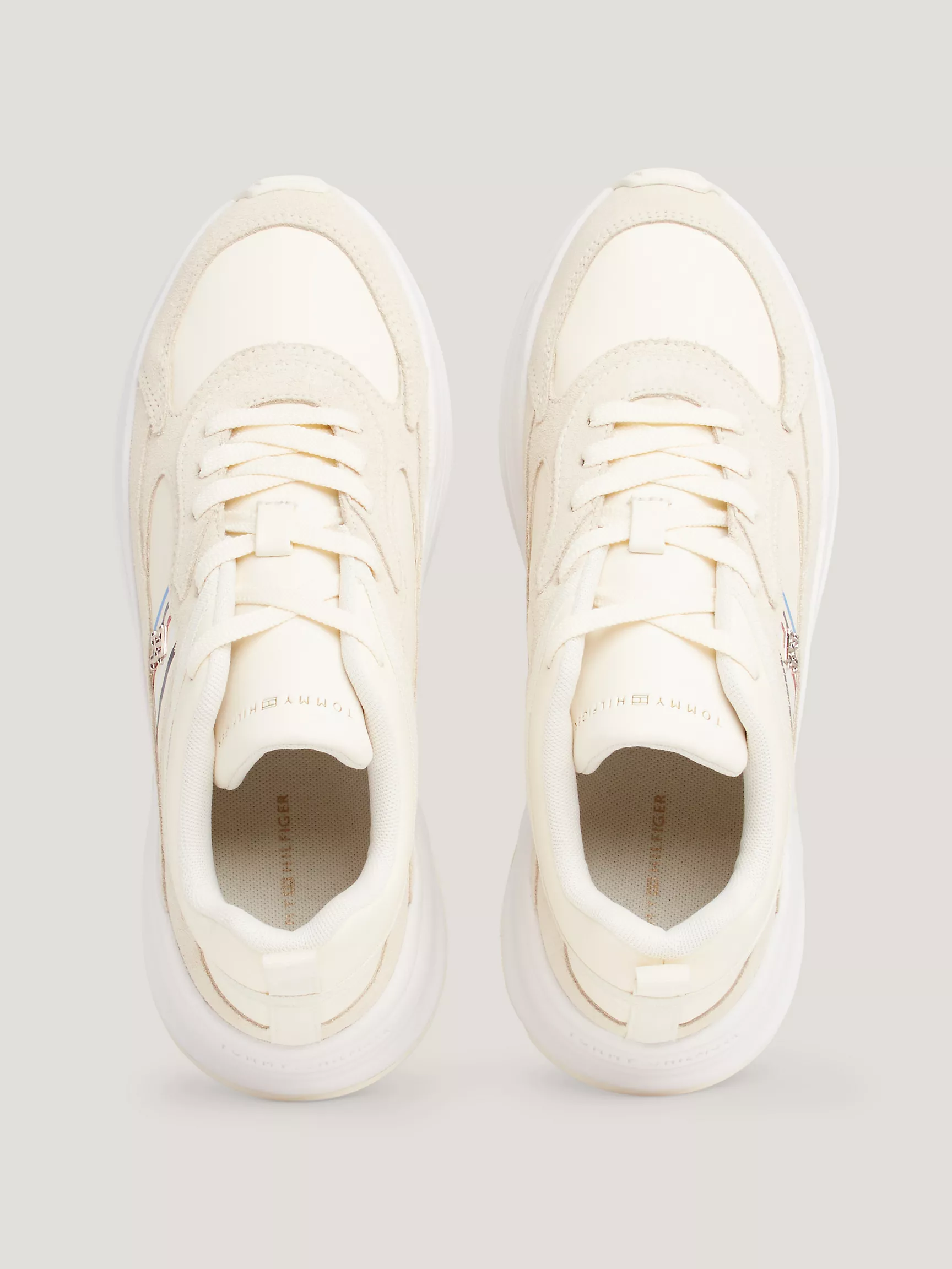 Женские кроссовки Tommy Hilfiger, Полосатые кроссовки на массивной подошве