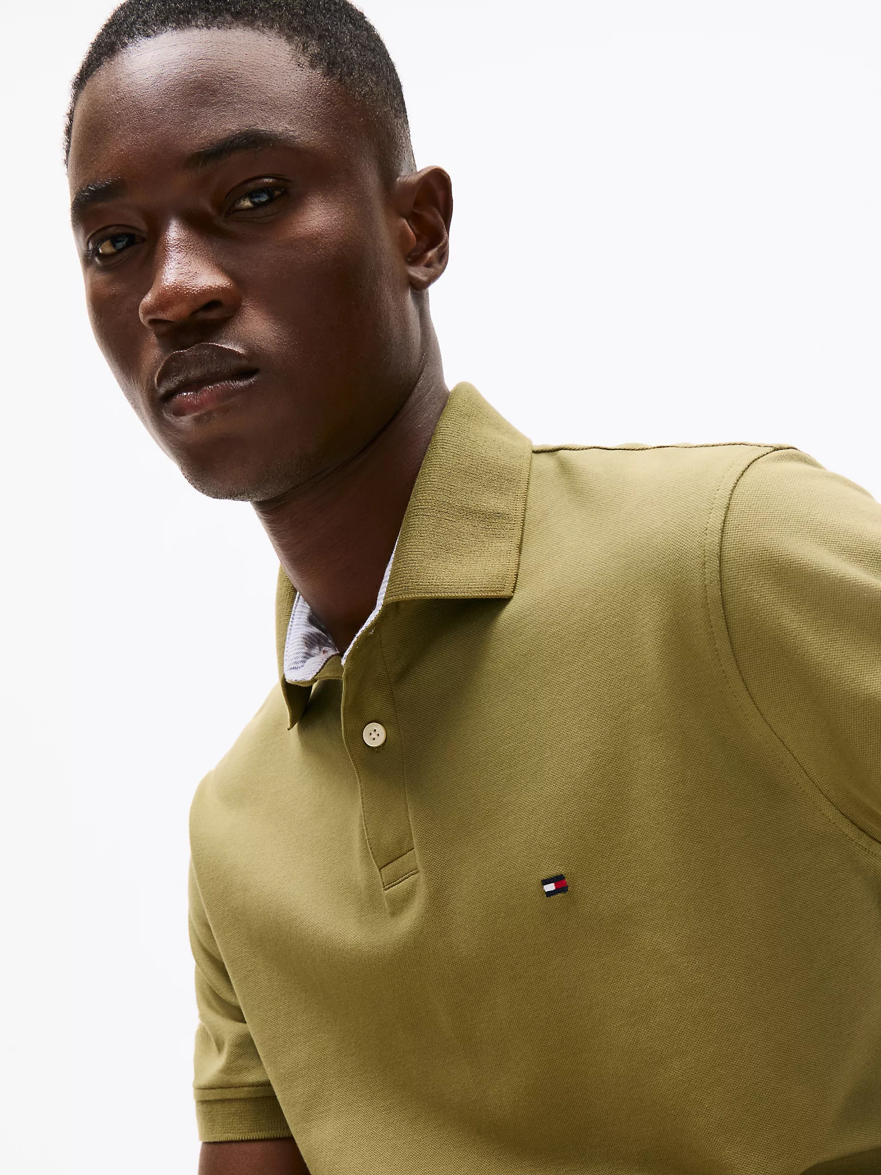 Мужское поло Tommy Hilfiger, Эластичное поло стандартного кроя Tommy