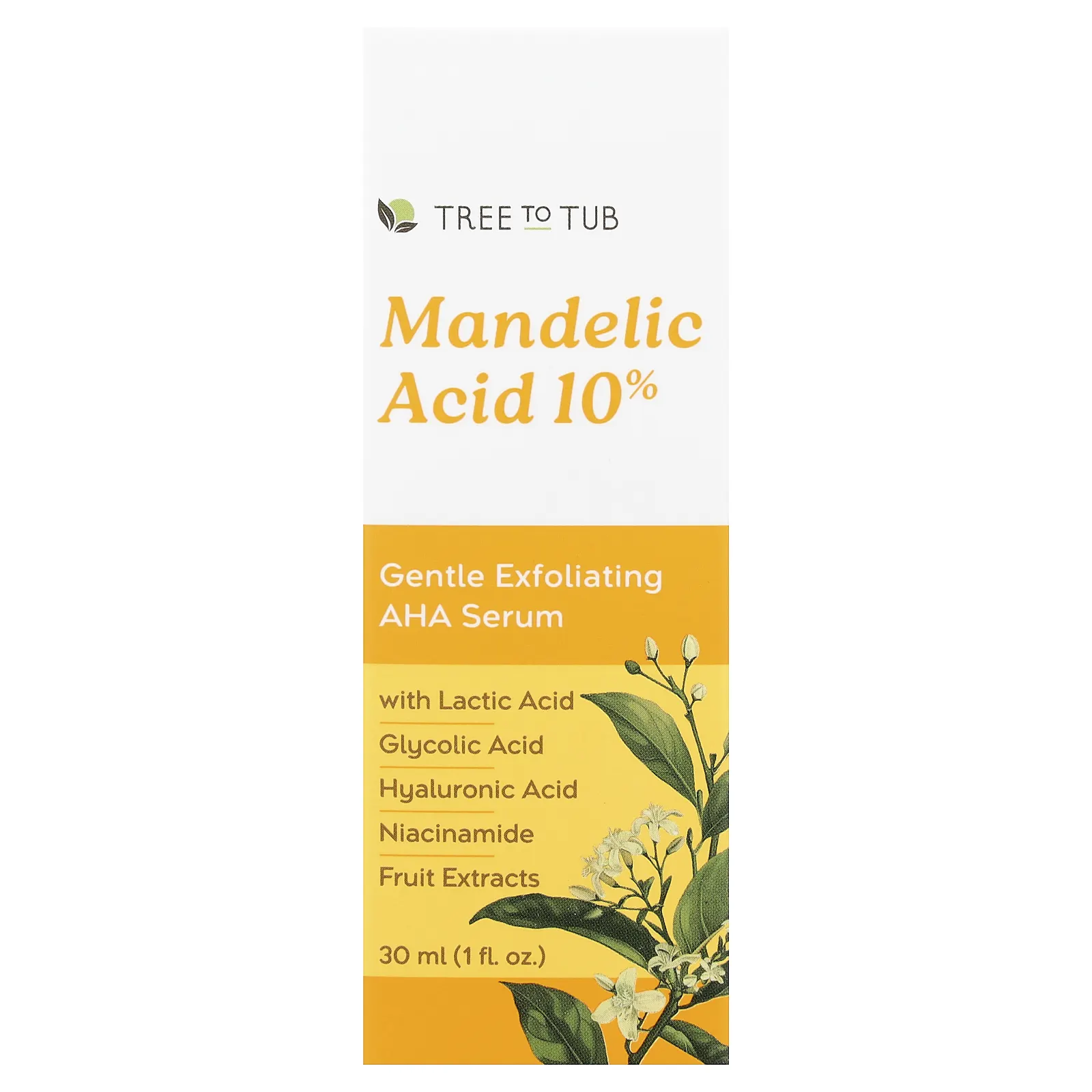 Tree to Tub, Миндальная кислота 10%, 30 мл (1 жидк. Унция)