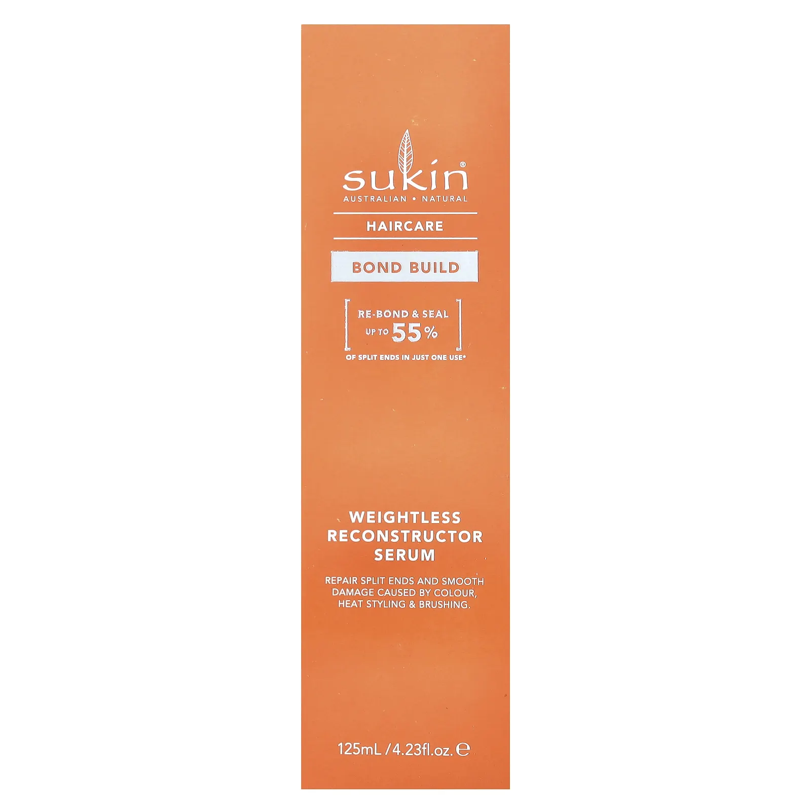 Sukin, Haircare, Bond Build, невесомая восстанавливающая сыворотка, 125 мл (4,23 жидк. Унции)