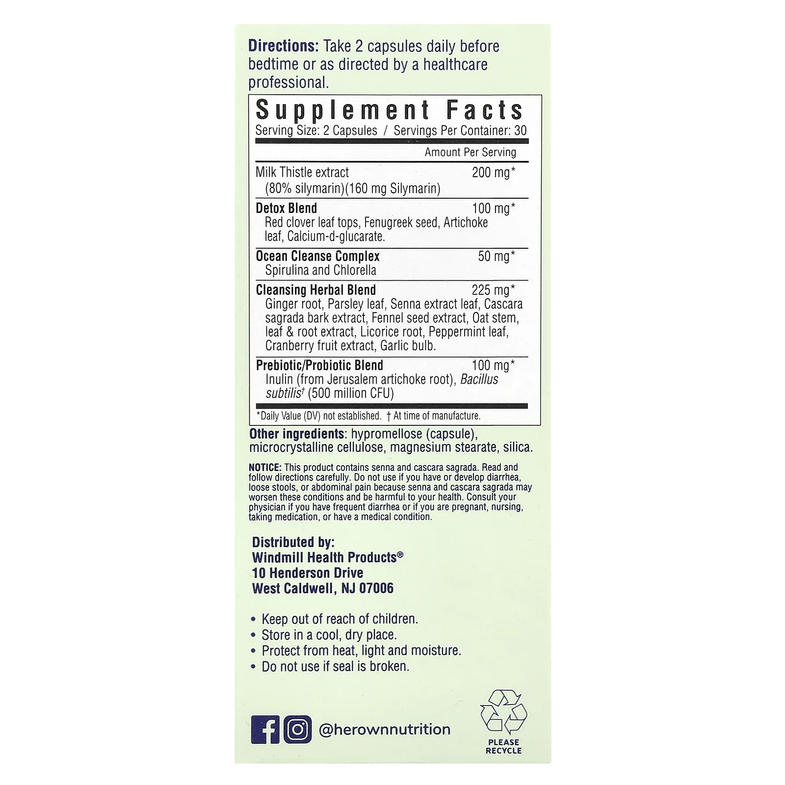 Her Own, Cleanse, 60 капсул