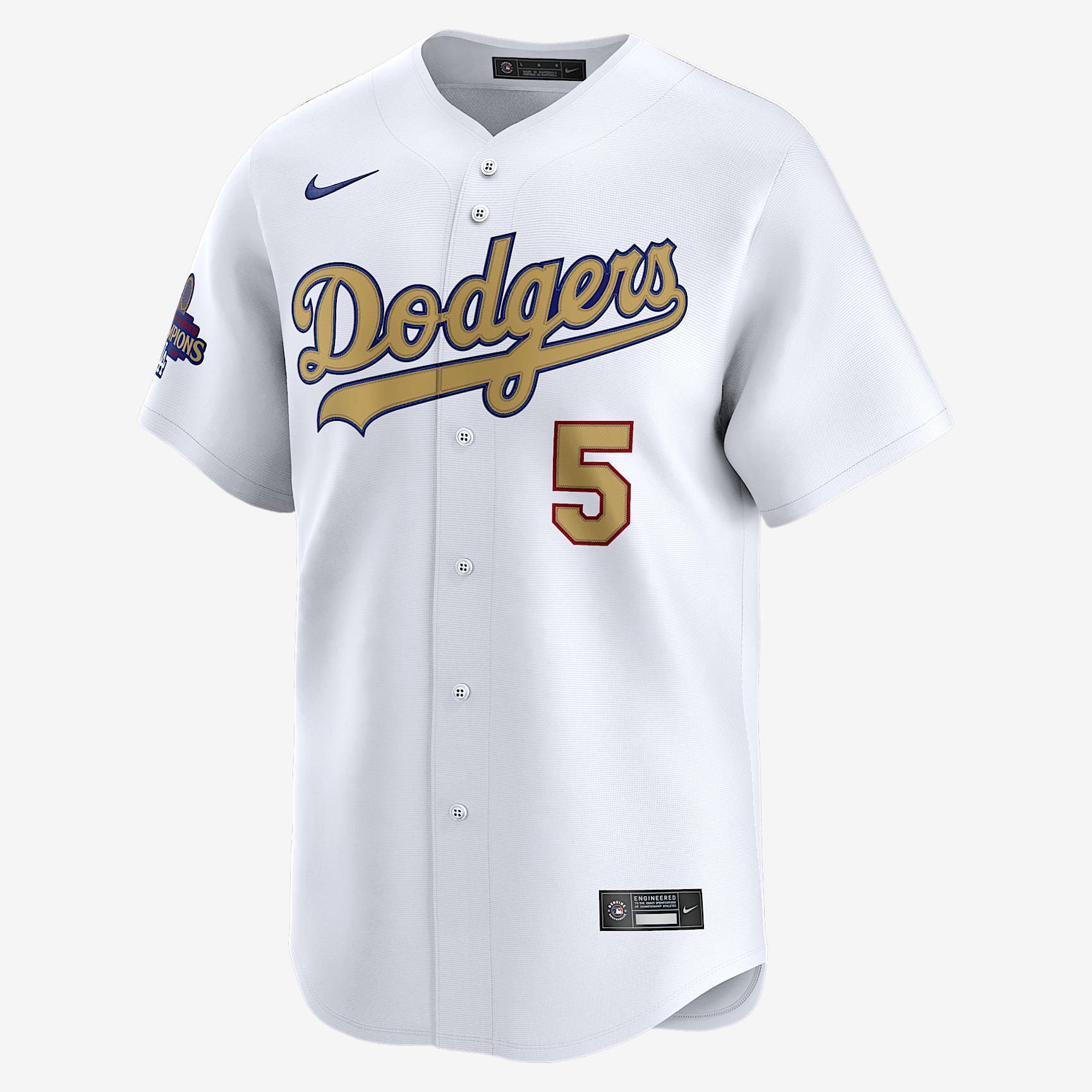 Freddie Freeman Los Angeles Dodgers 2024 World Series Champions Gold Men's Nike Dri-FIT ADV MLB Limited Jersey