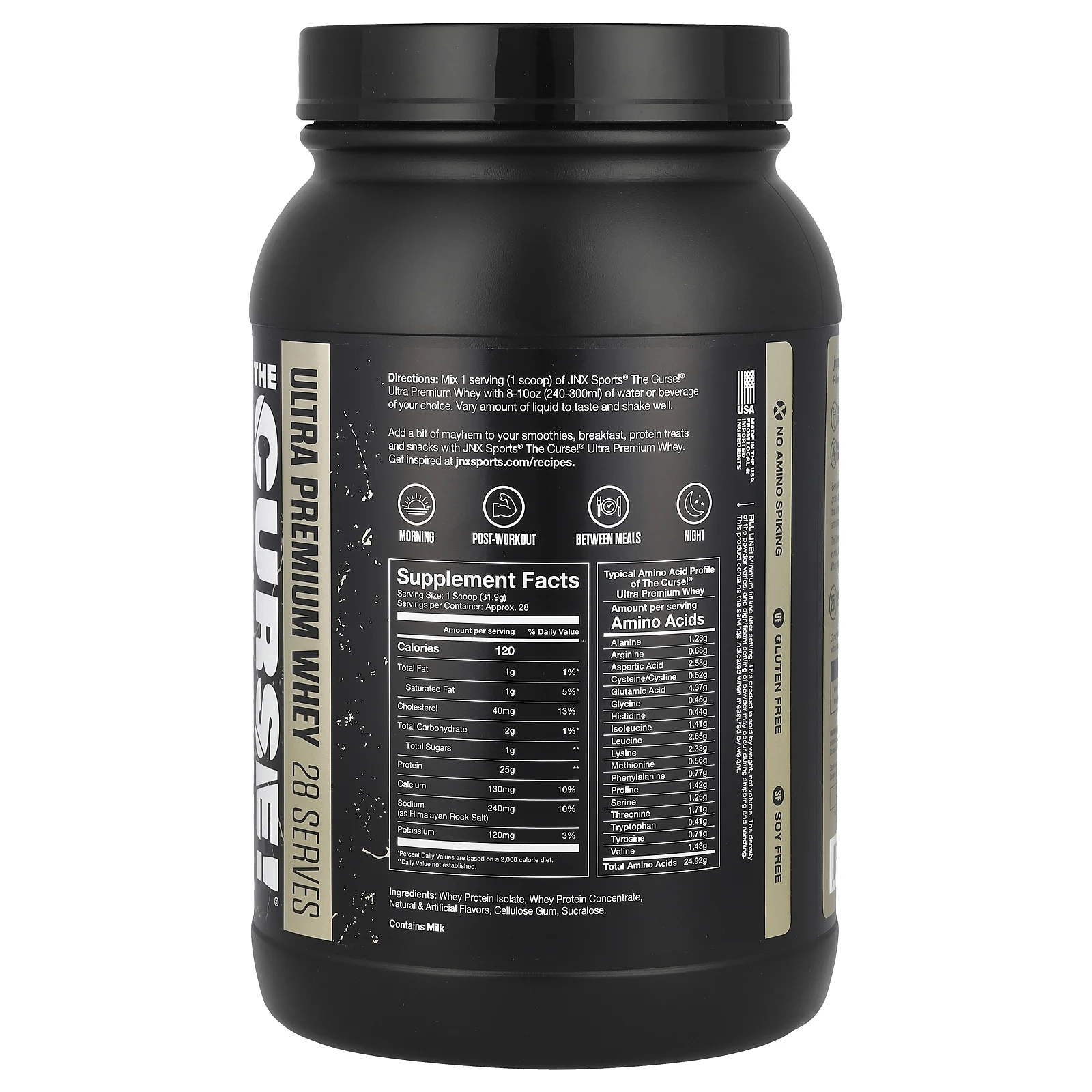 JNX Sports, The Curse! ® Ultra Premium Whey, ваниль, 907,2 г (2 фунта)