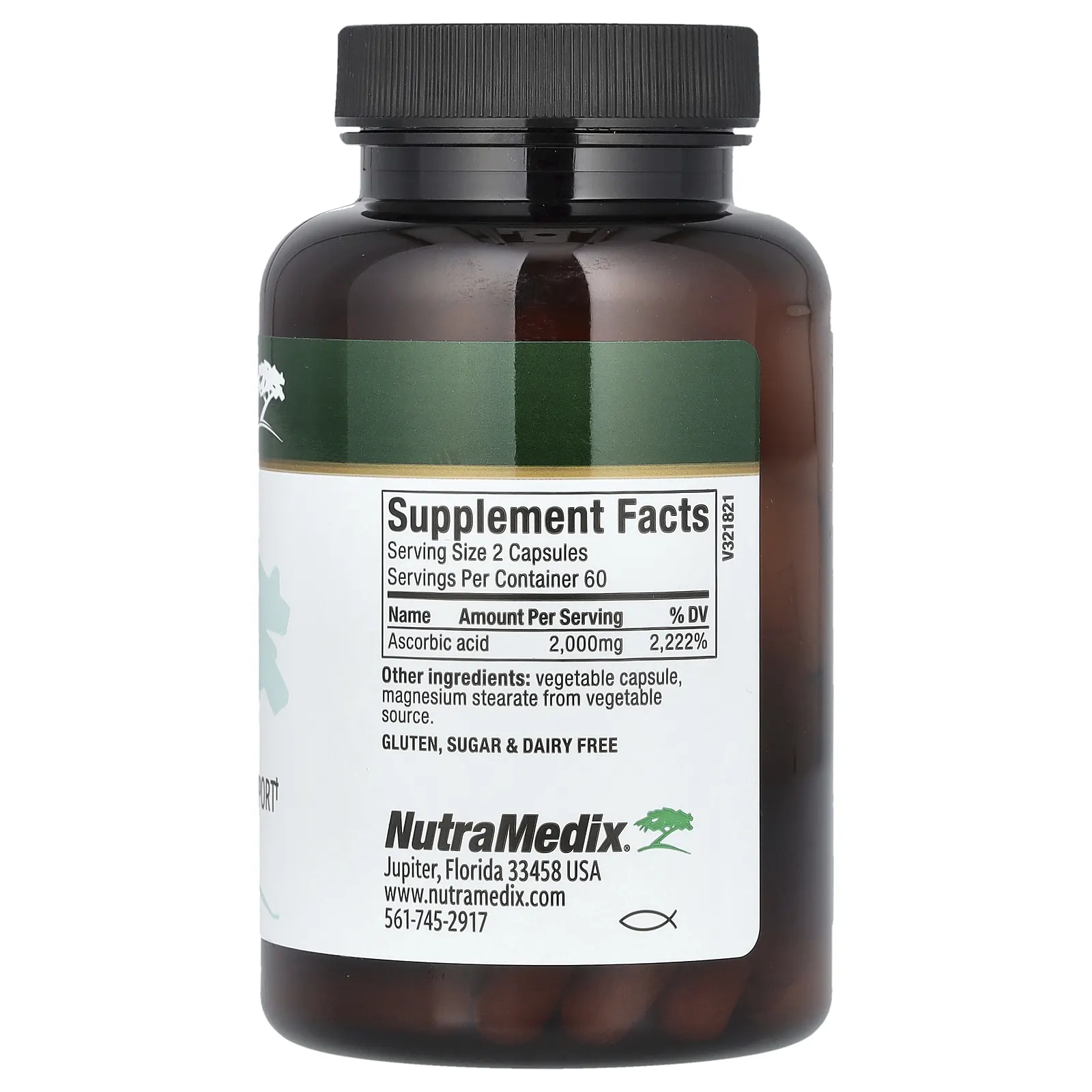 NutraMedix, Витамин C, 1000 мг, 120 растительных капсул