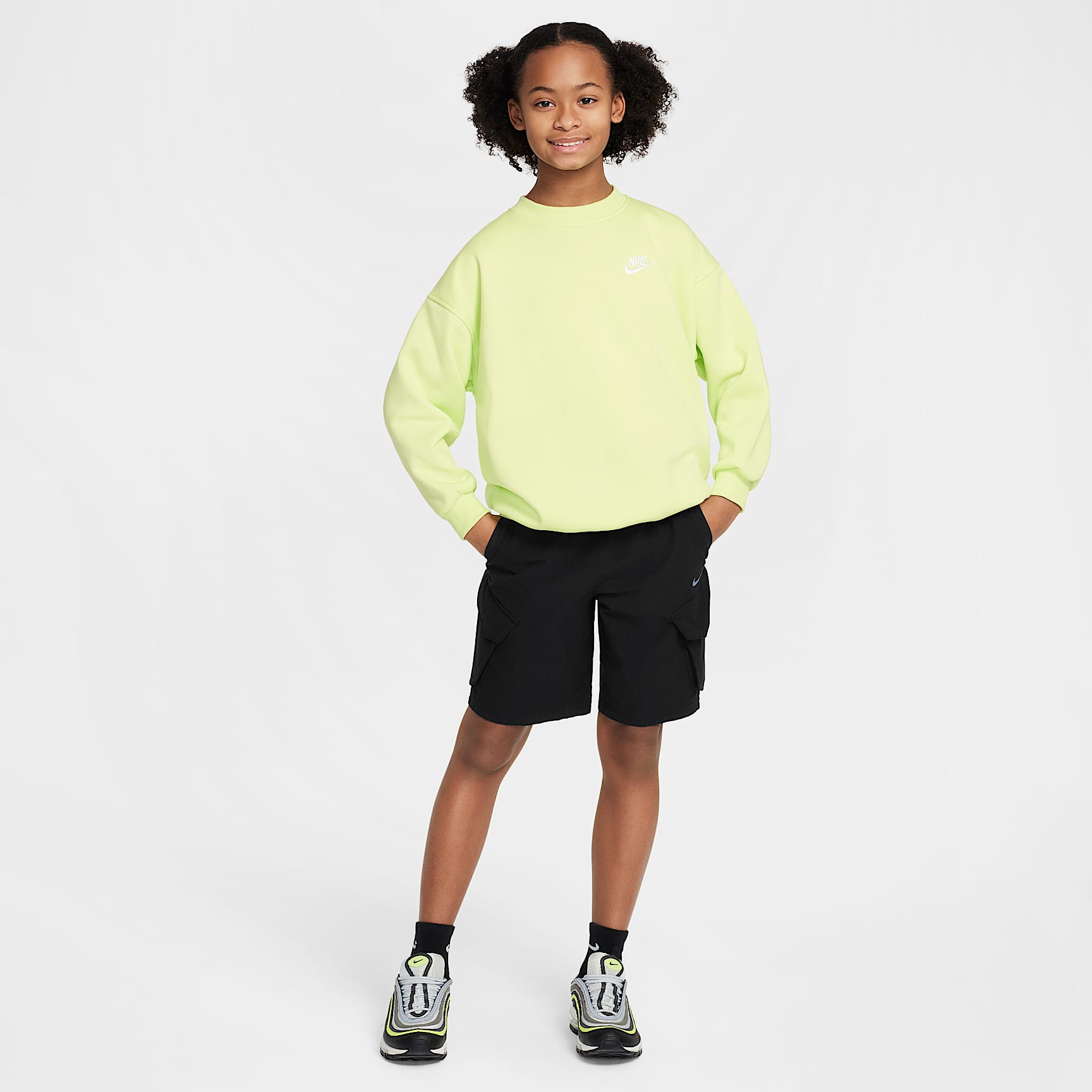 Nike Sportswear Club Fleece Big Kids' Oversized Sweatshirt
