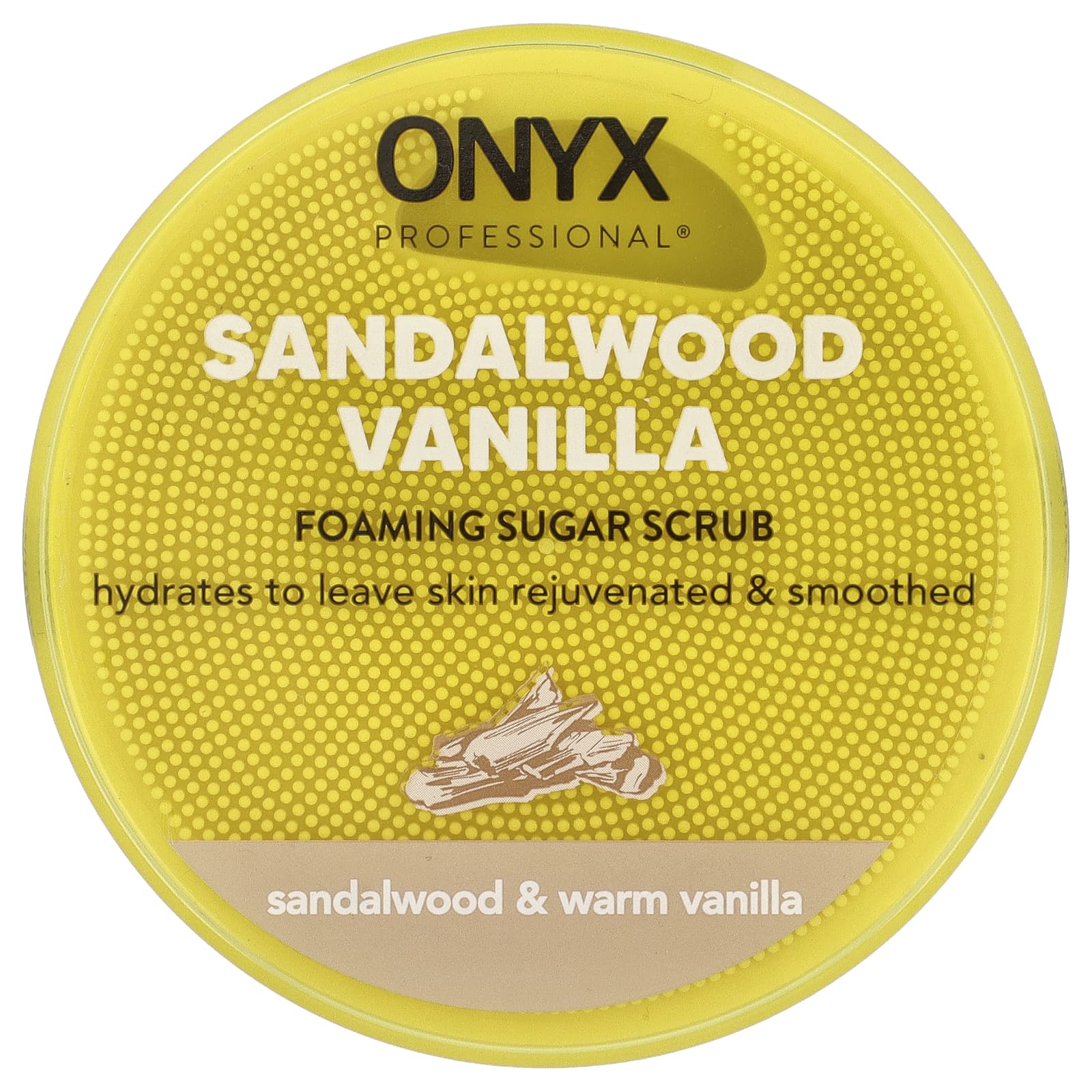 Onyx Professional, Sandalwood Vanilla, пенистый сахарный скраб, сандаловое дерево и теплая ваниль, 453 г (16 унций)