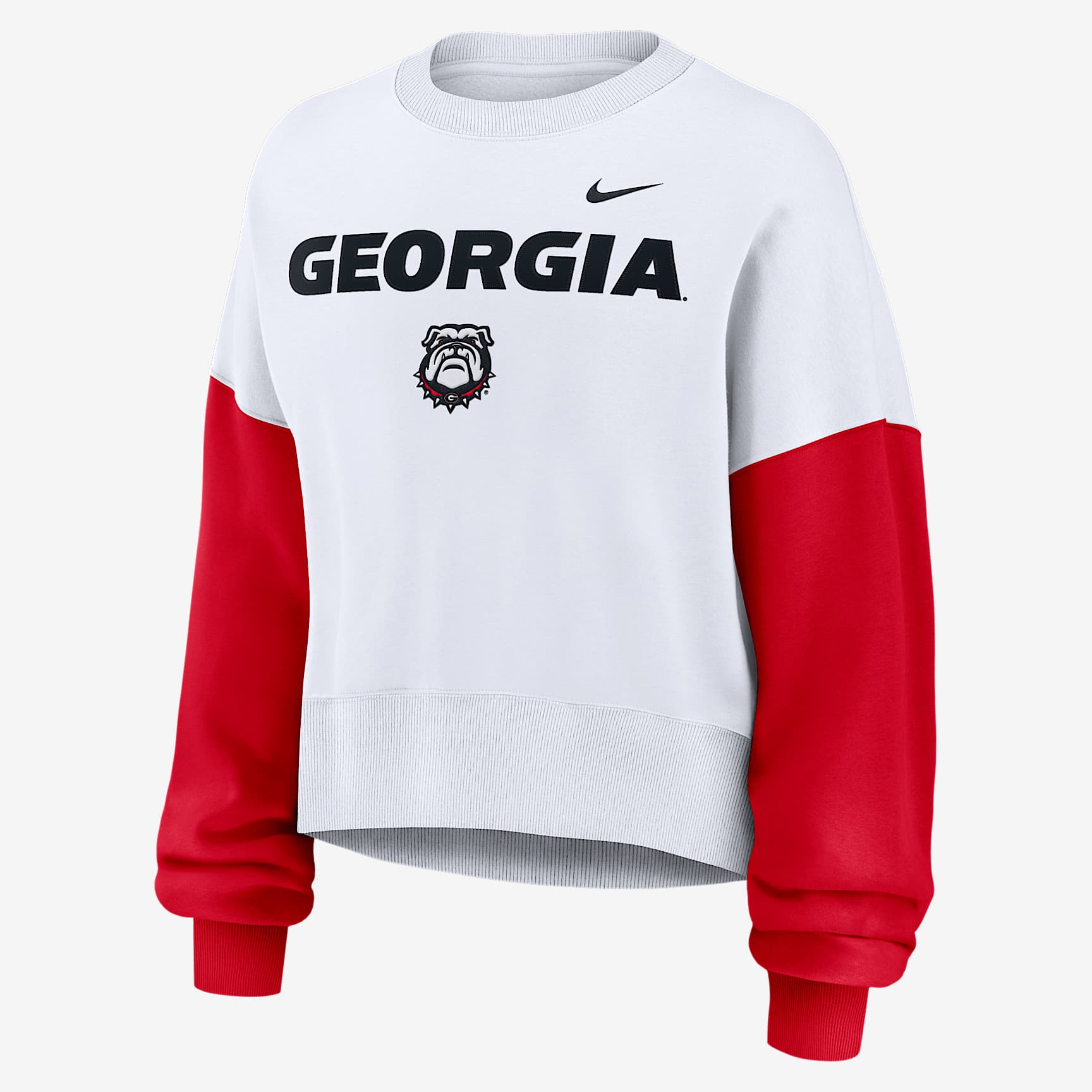 Georgia Bulldogs Primetime Women's Nike College Pullover Crew