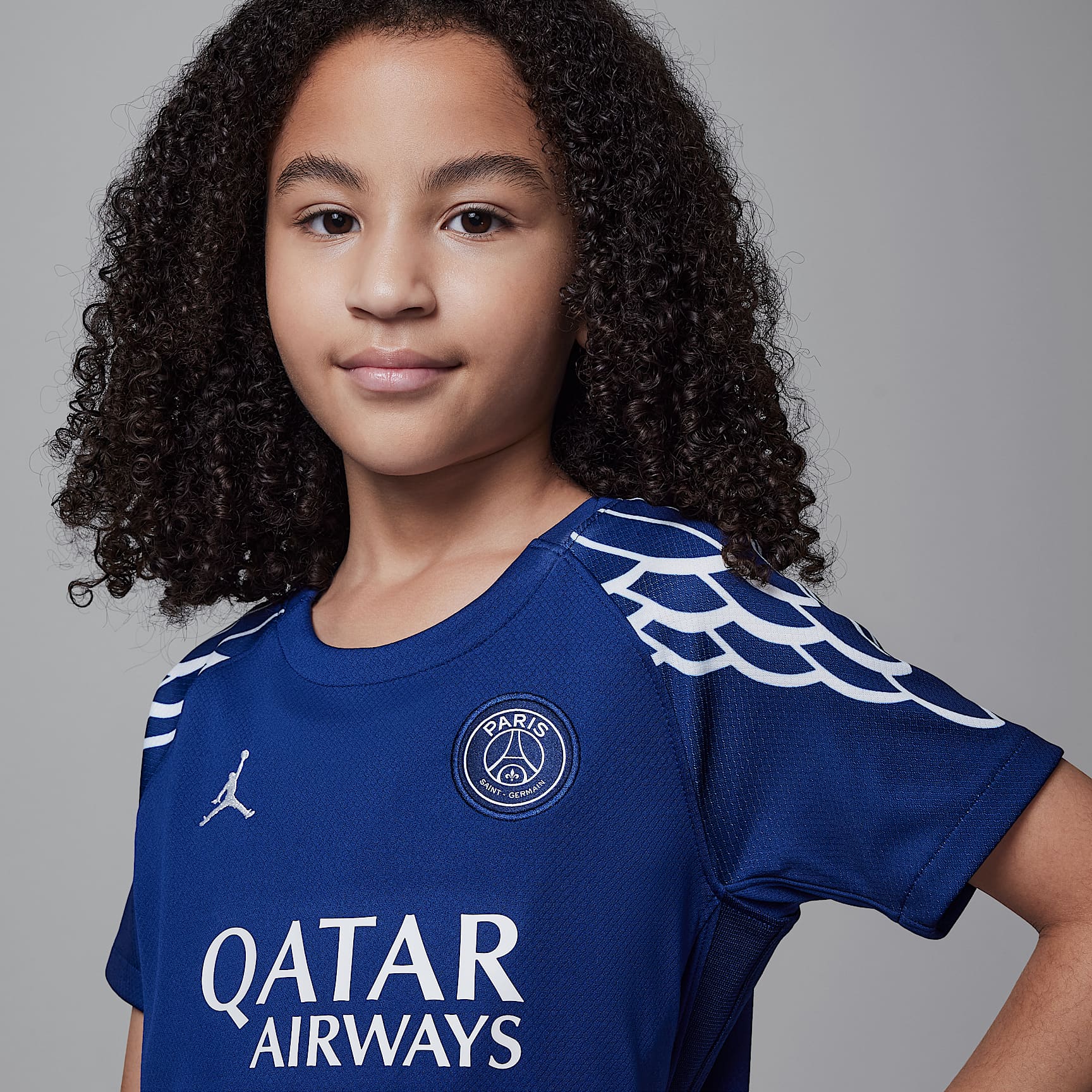 Paris Saint-Germain 2025 Stadium Fourth Little Kids' Jordan Soccer Replica 3-Piece Kit