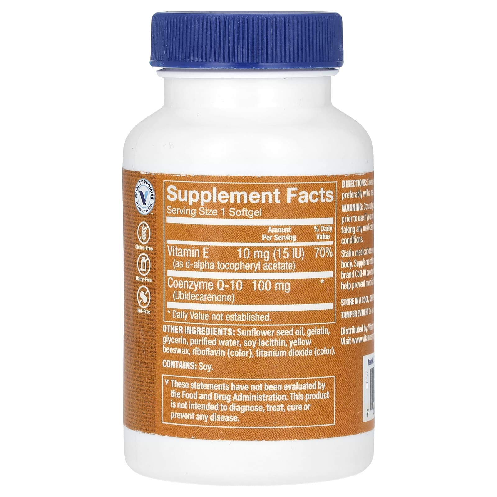 The Vitamin Shoppe, Коэнзим Q-10, 100 мг, 120 мягких таблеток