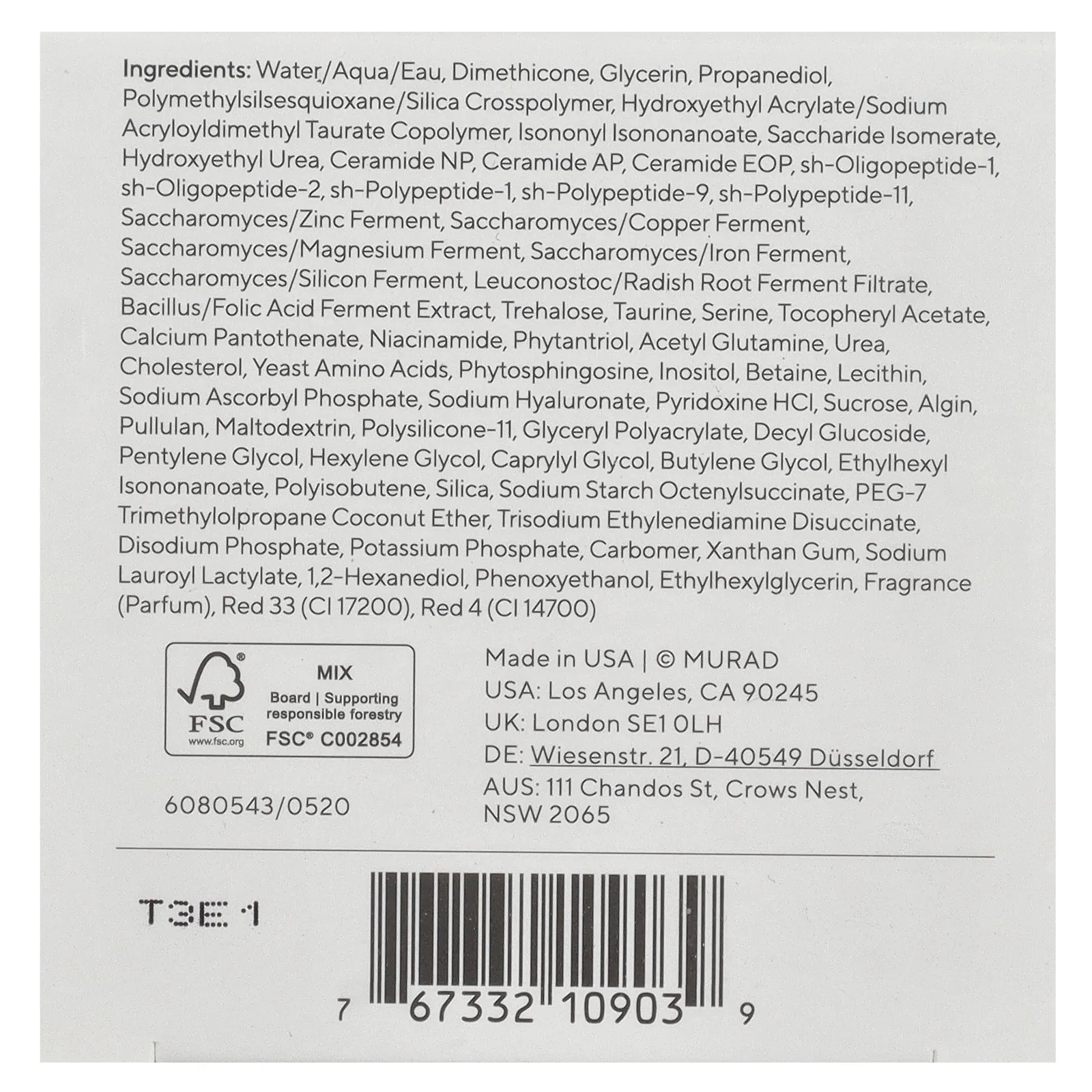 Murad, Hydration, водный гель, заряженный питательными веществами, 50 мл (1,7 жидк. Унции)
